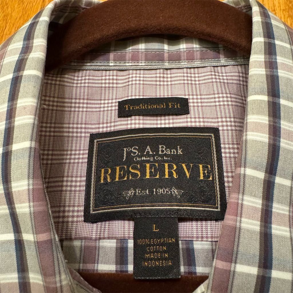 Jos. A. Bank Jos. A. Bank Reserve Men's Multi-Check Dress Shirt L Long S Size US L / EU 52-54 / 3 - 5 Thumbnail