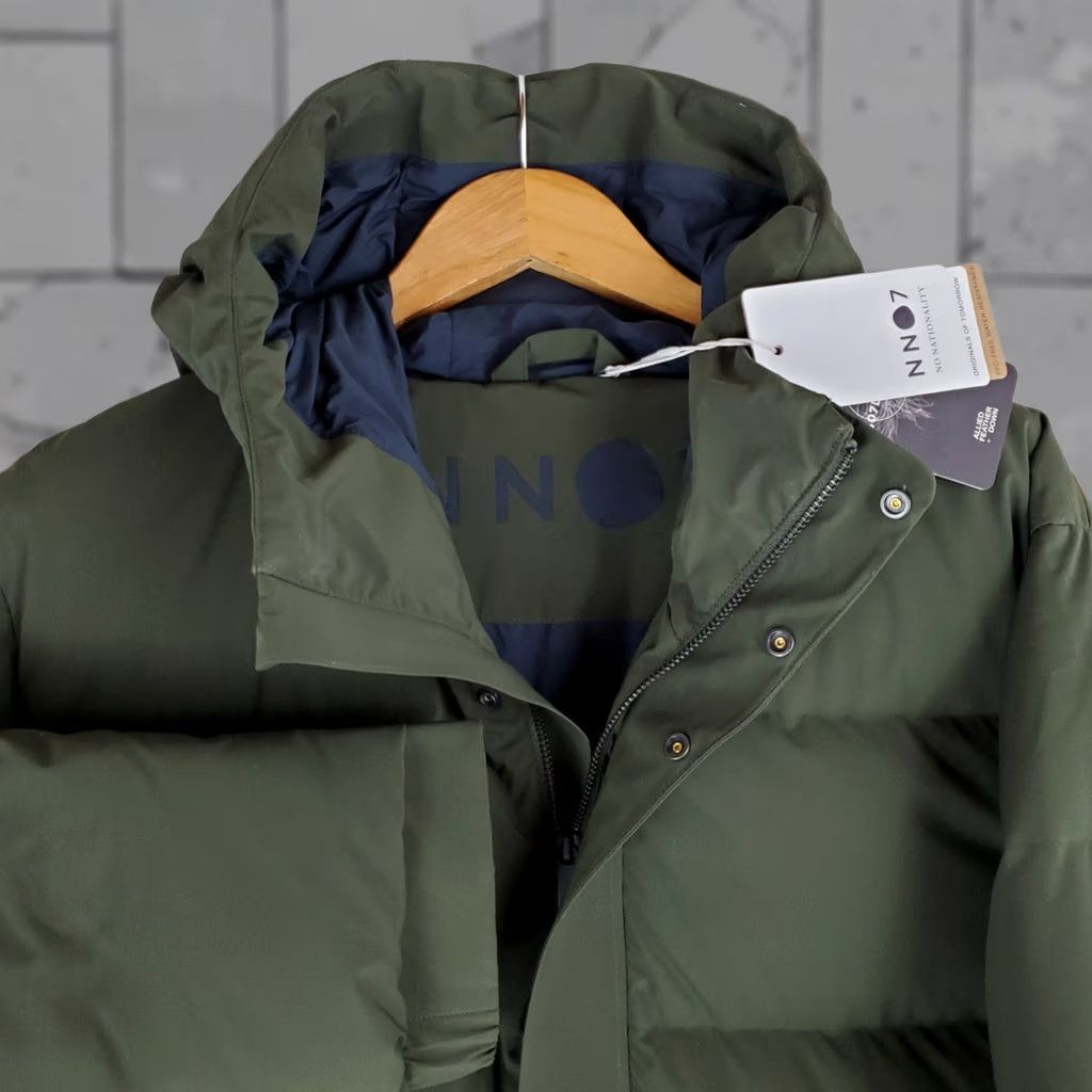 NN07 NN07 Golf 8181 Jacket Mens 2XL Green Down 700 Fill Waterproof Windproof Hooded Coat Puffer Size US XXL / EU 58 / 5 - 1 Thumbnail