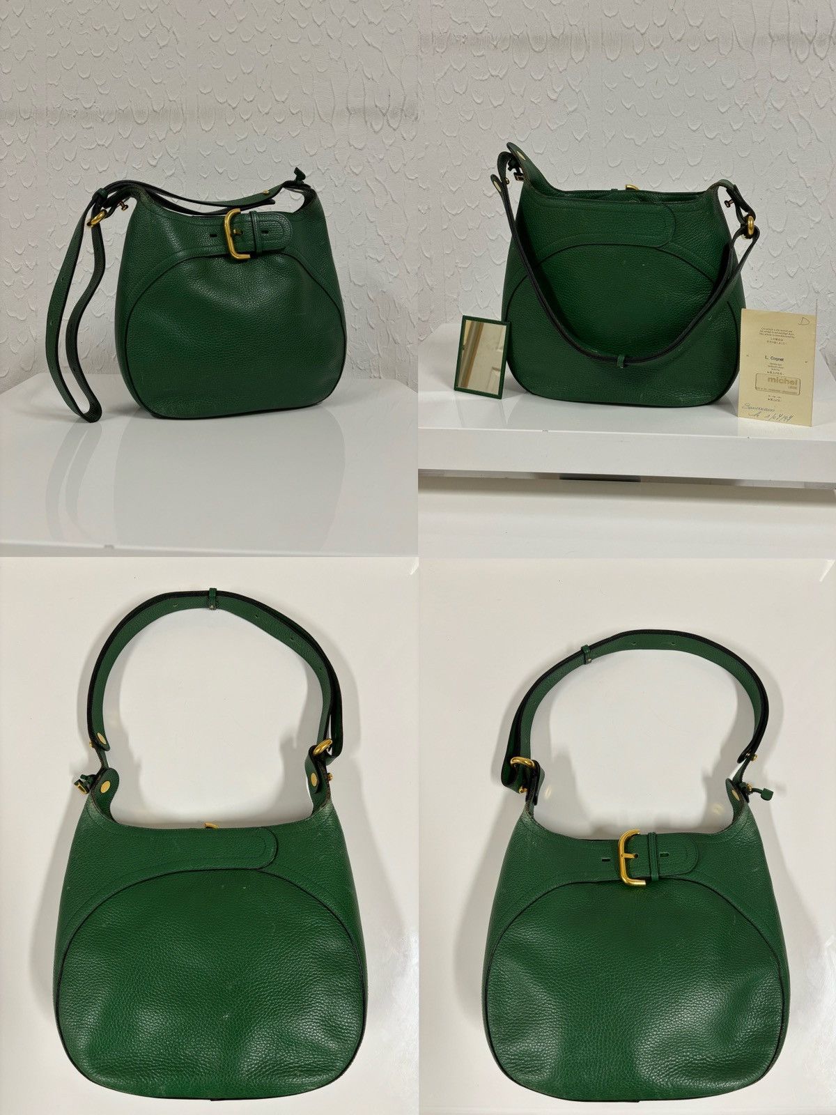 Delvaux RARE 1997 Souverain Leather Gold Hardware Shoulder Hand Bag Size ONE SIZE - 1 Thumbnail
