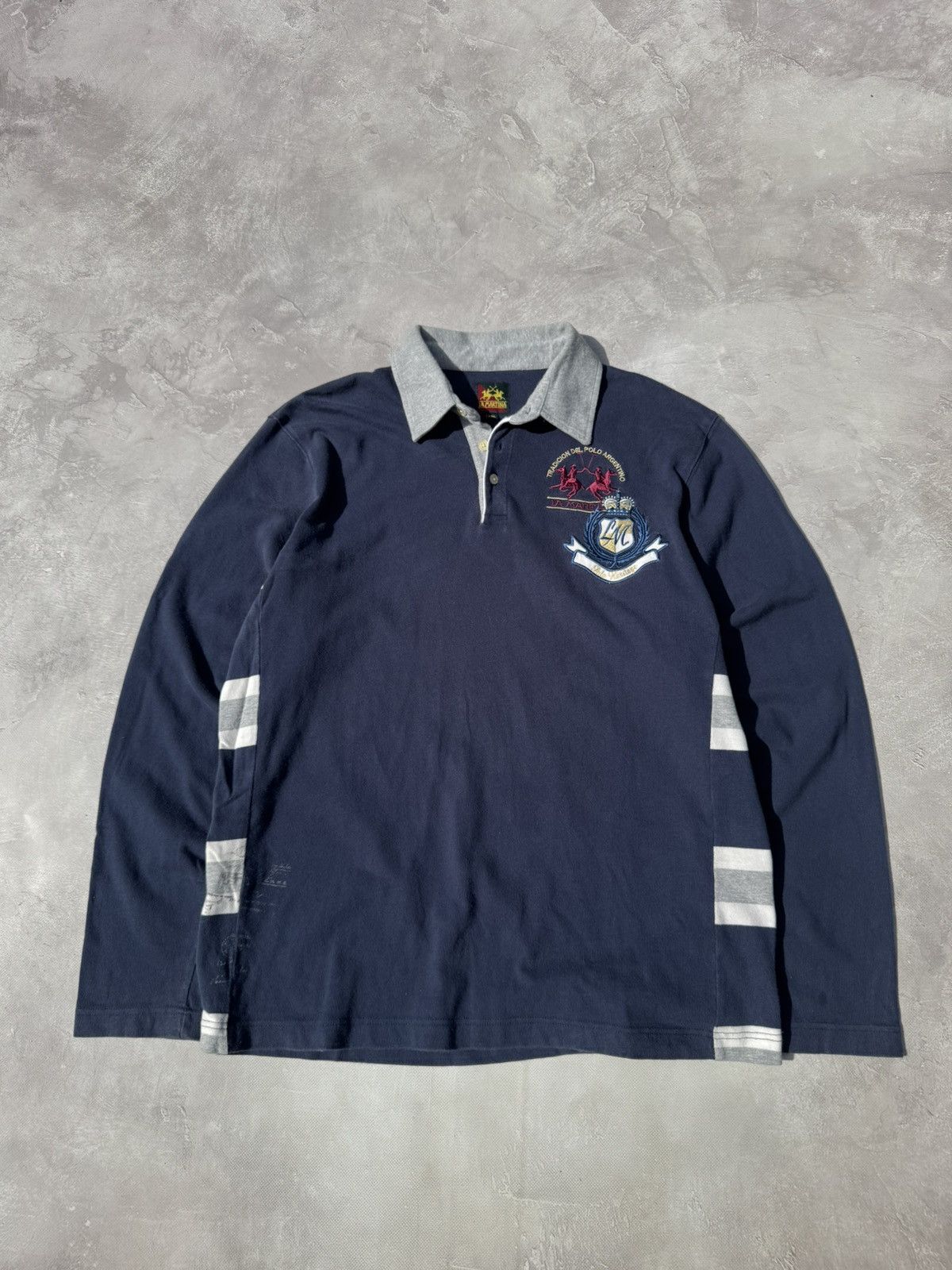 La Martina Vintage La Martina Polo Raph Lauren Style Rugby Long Sleeve Size US XXL / EU 58 / 5 - 1 Thumbnail