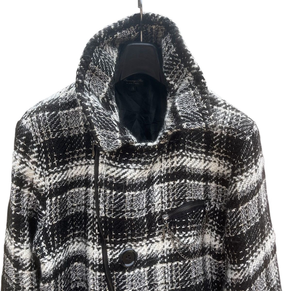 BERNINGS SHO Bernings Sho white plaid tweed jacket Size US M / EU 48-50 / 2 - 6 Thumbnail