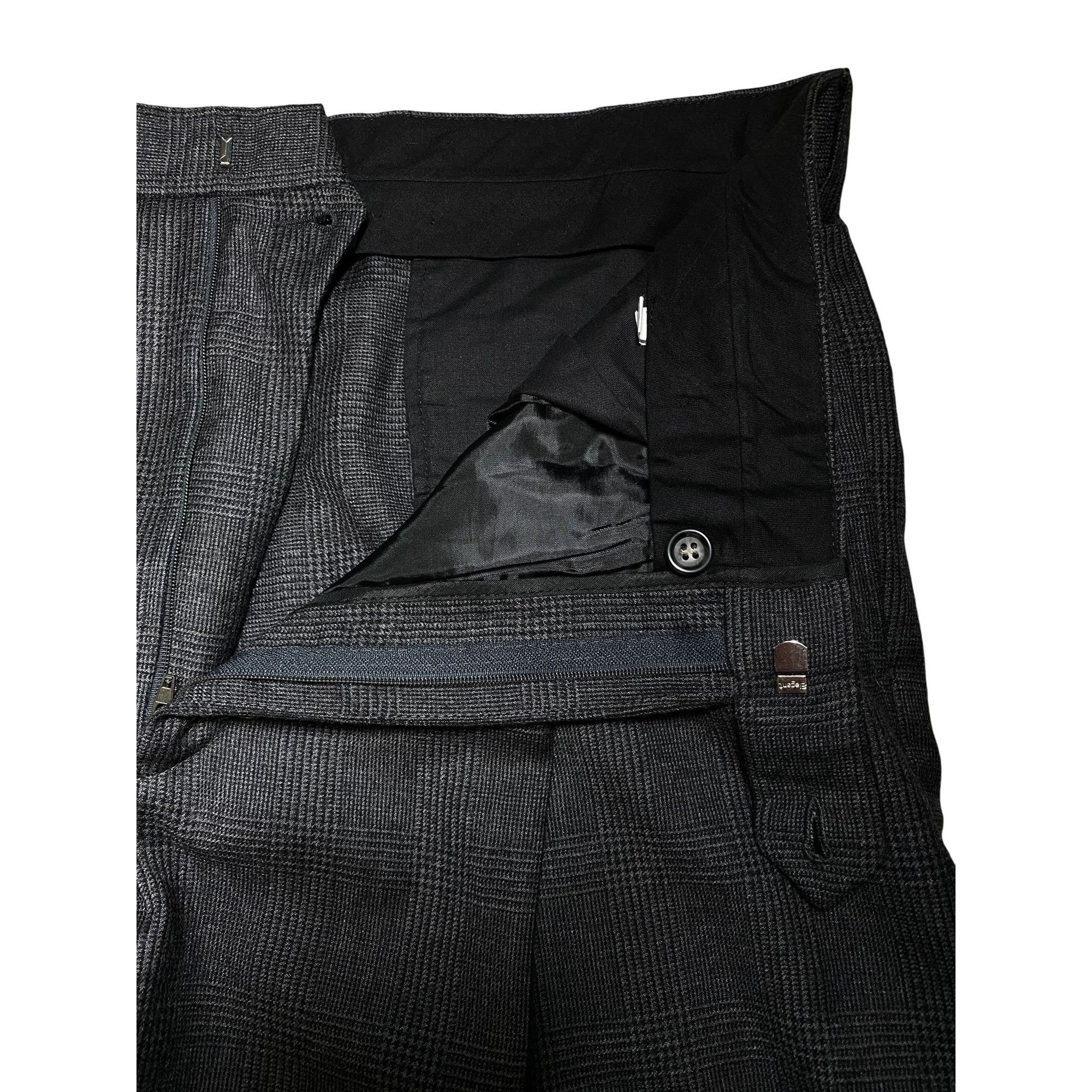Brooks Brothers Brooks Brothers Wool & Cashmere Men Dress Pants Plaid Gray w Size 36R - 3 Thumbnail