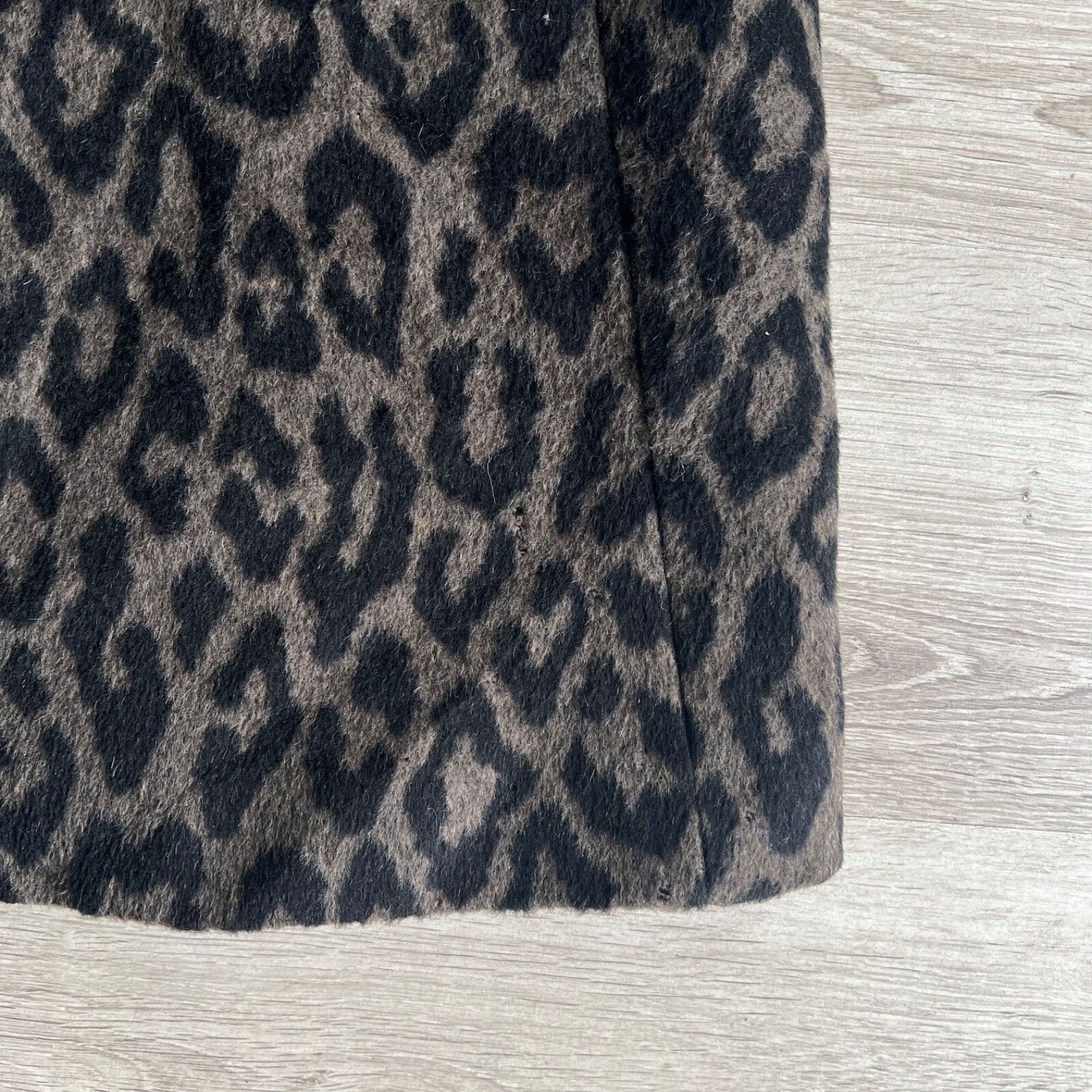 Cinzia Rocca Cinzia Rocca Alpaca Wool Leopard Pattern Coat 8714AC Size M / US 6-8 / IT 42-44 - 7 Thumbnail