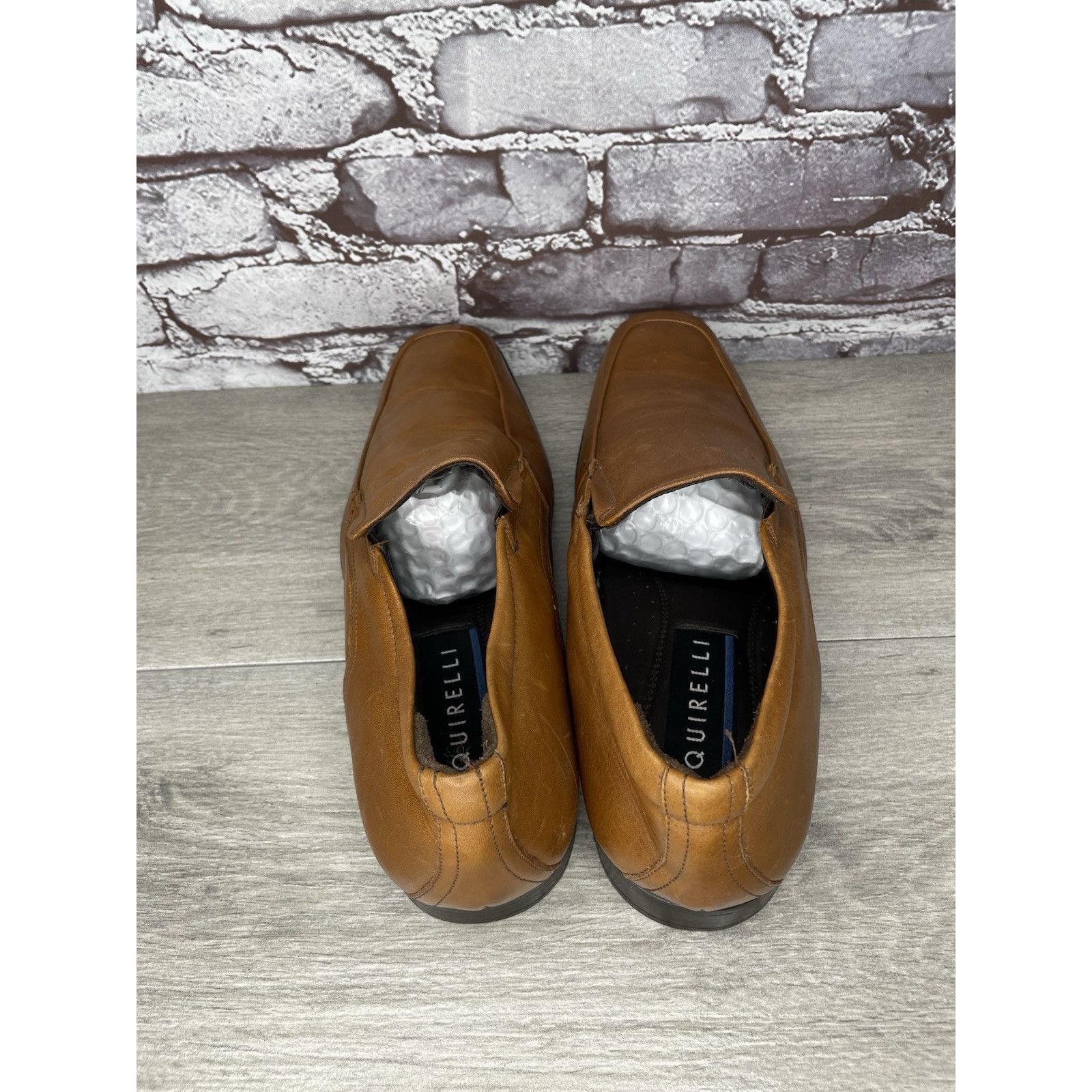 Other Quirelli Brown Leather Slip On Square Toe Dress Loafers Shoe Size US 11.5 / EU 44-45 - 5 Thumbnail