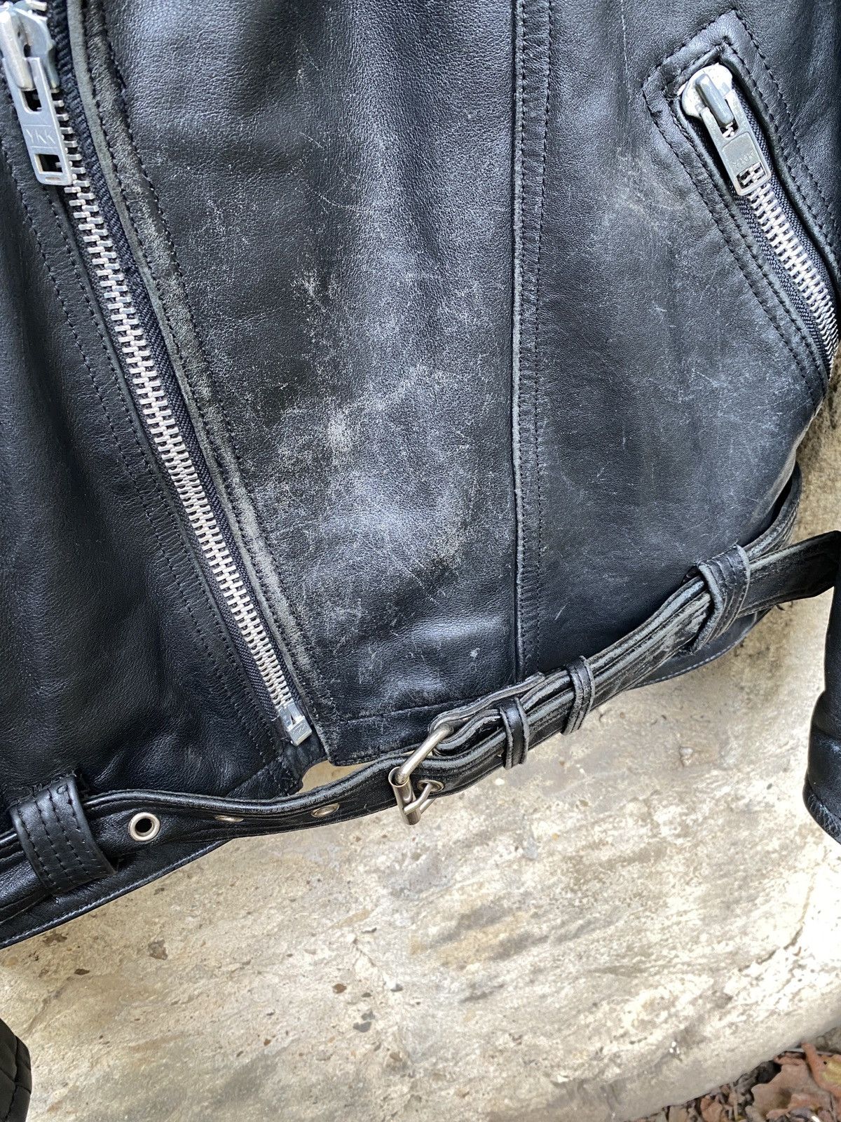 Vintage Rare Vintage 80s Distressed Leather Biker Jacket L-XL Size US XL / EU 56 / 4 - 10 Thumbnail