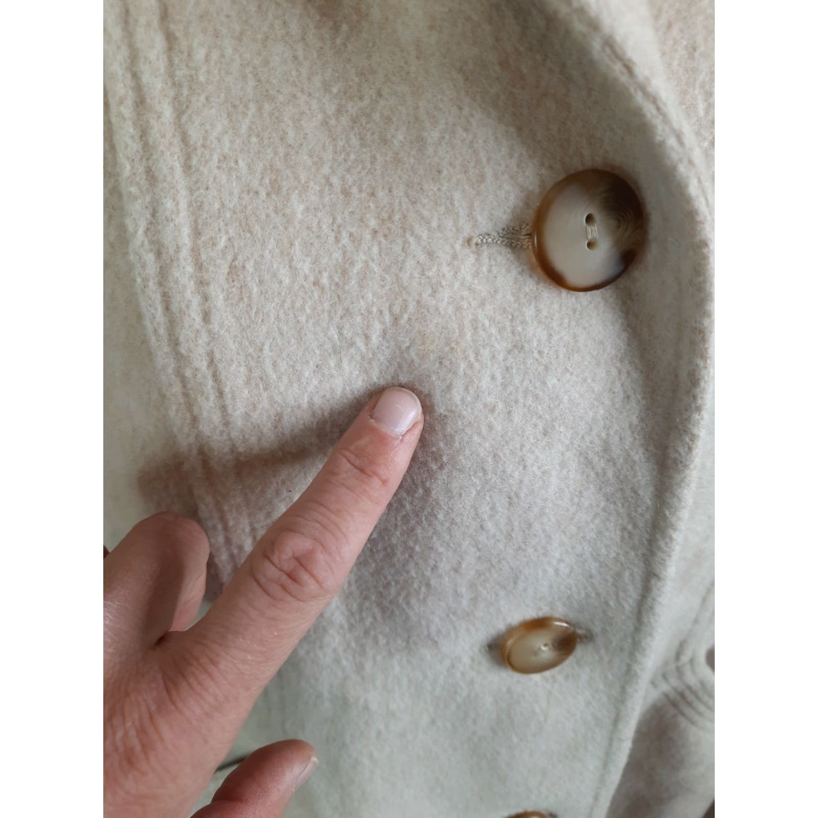 Vintage VINTAGE Herman Kay Coat Wool Blend Beige Tan Womens Petite Sz 10 Made in USA Size L / US 10 / IT 46 - 4 Thumbnail