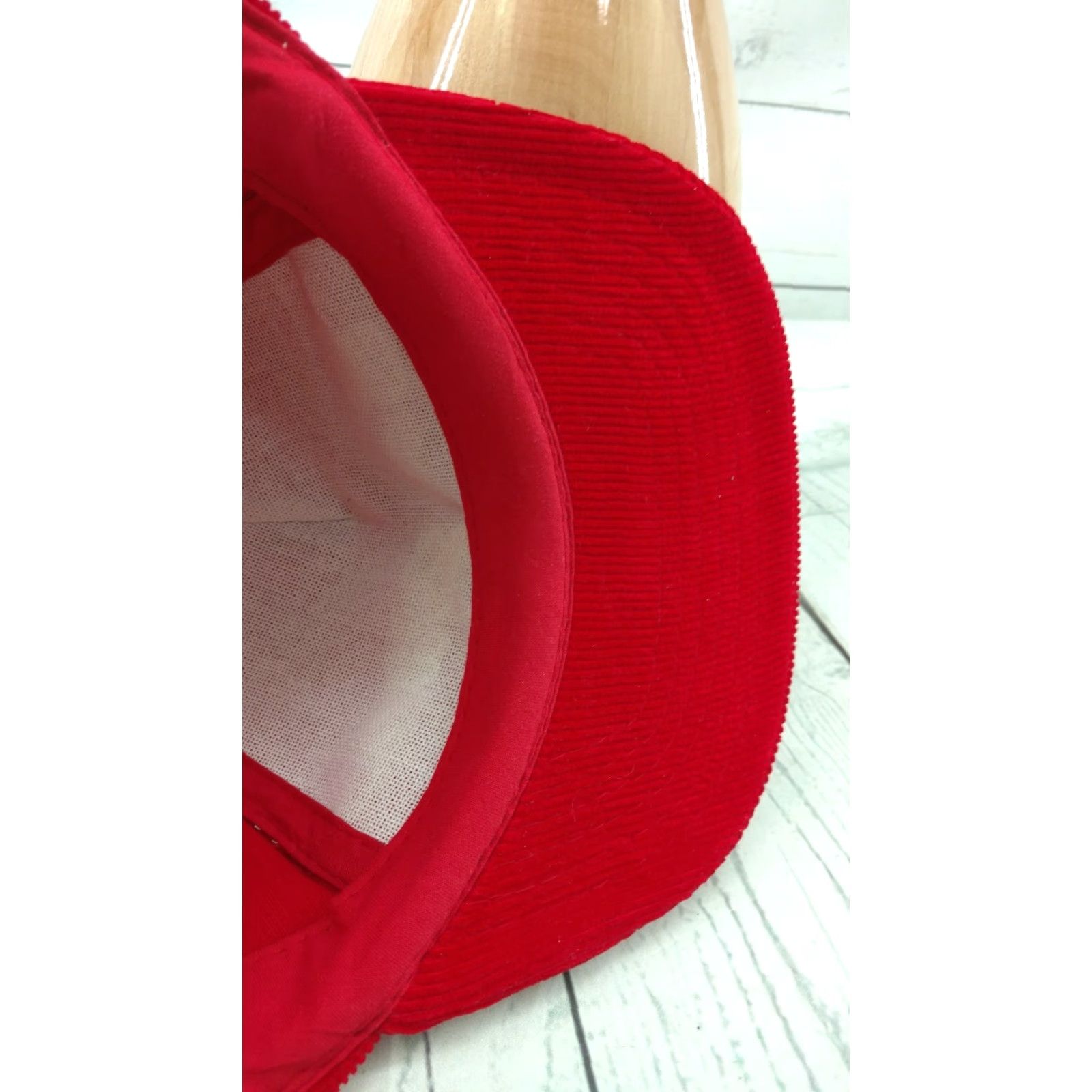 Vintage VINTAGE BOB EVANS Corduroy Hat Red Trucker Country Snapback Men Adjustable Size ONE SIZE - 8 Thumbnail