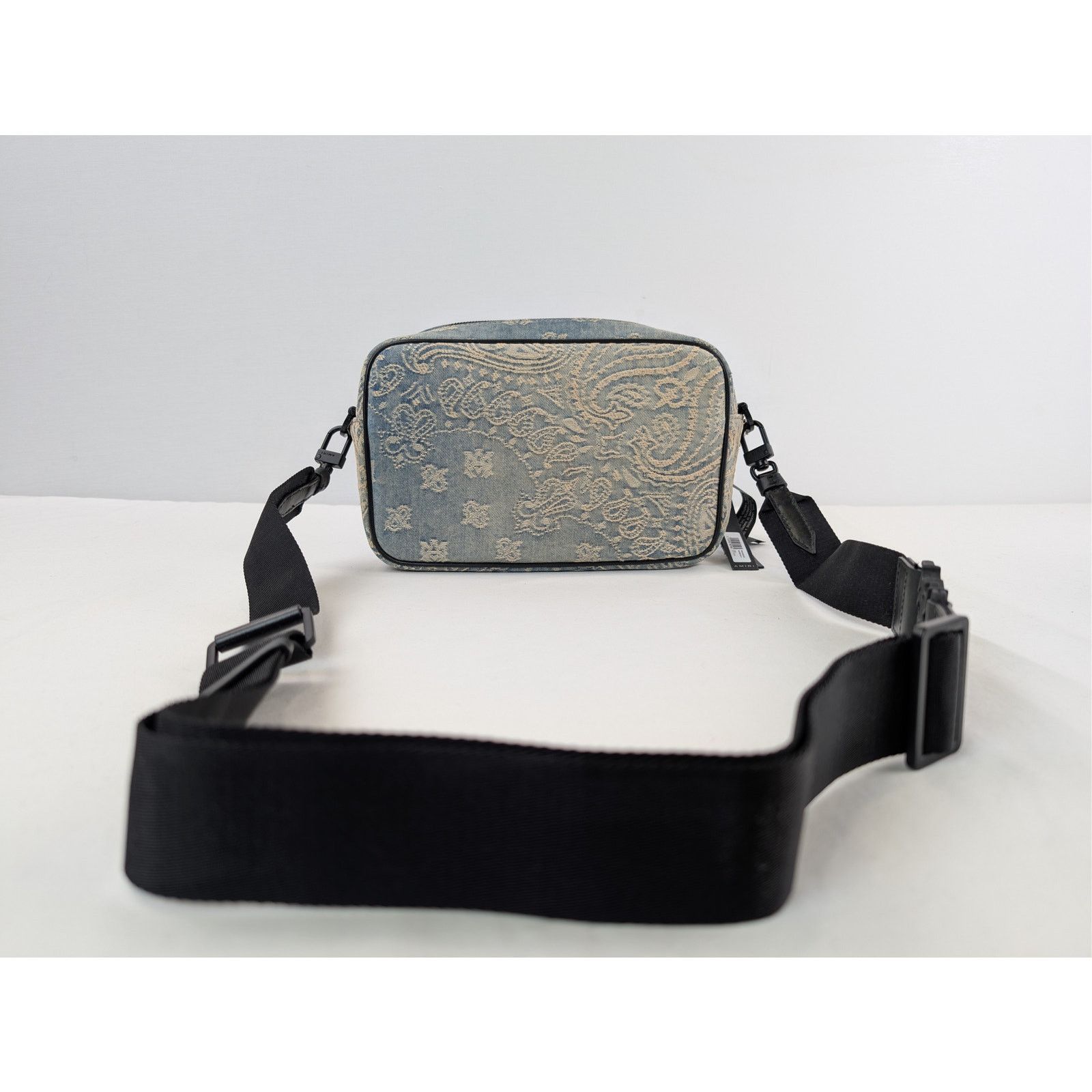 Amiri o1rshd1 Size: OS / Denim Bandana Jacquard Backpack in Indigo Size ONE SIZE - 12 Thumbnail