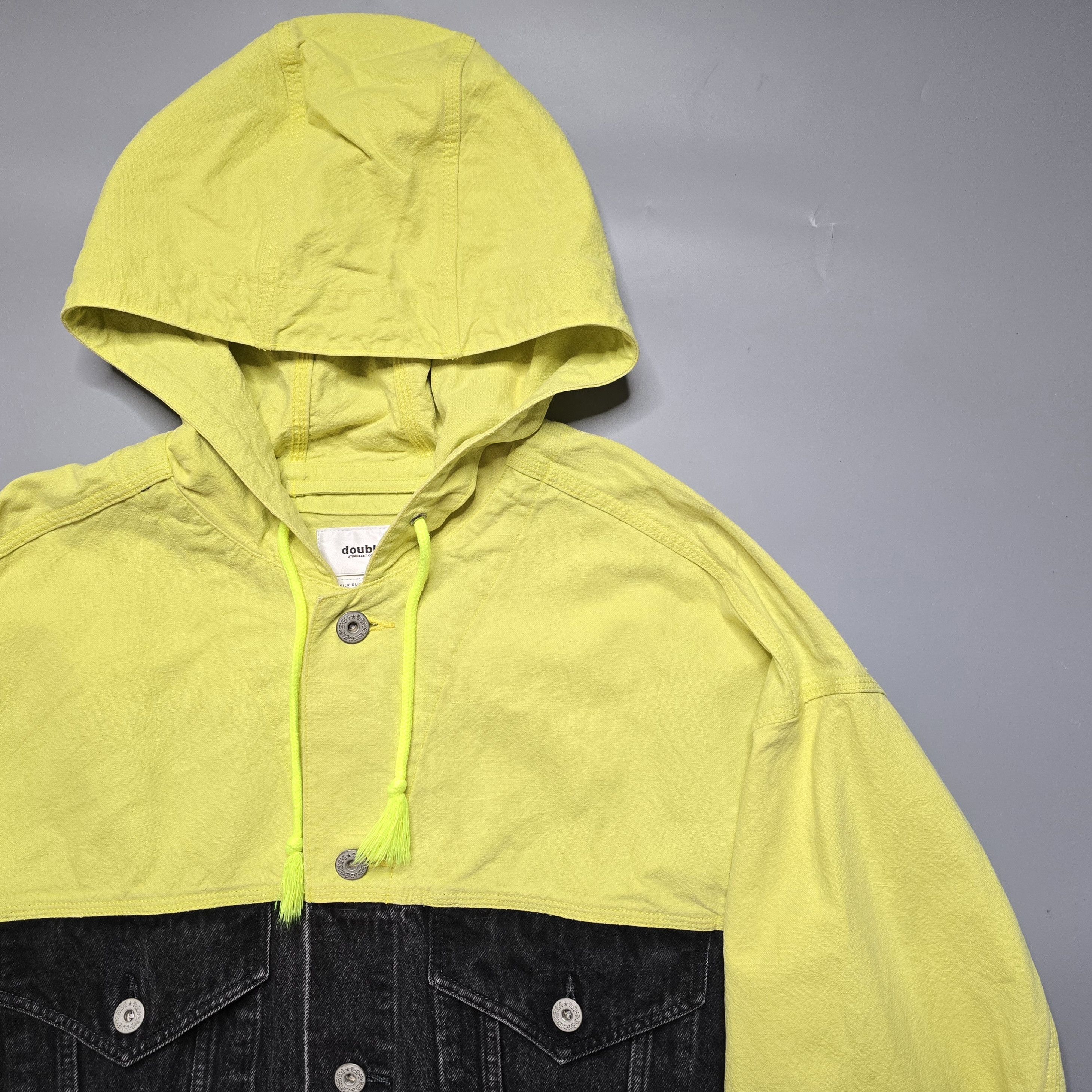 Doublet Doublet - Denim Silk Cut Off Hoodie Jacket Size US M / EU 48-50 / 2 - 3 Thumbnail