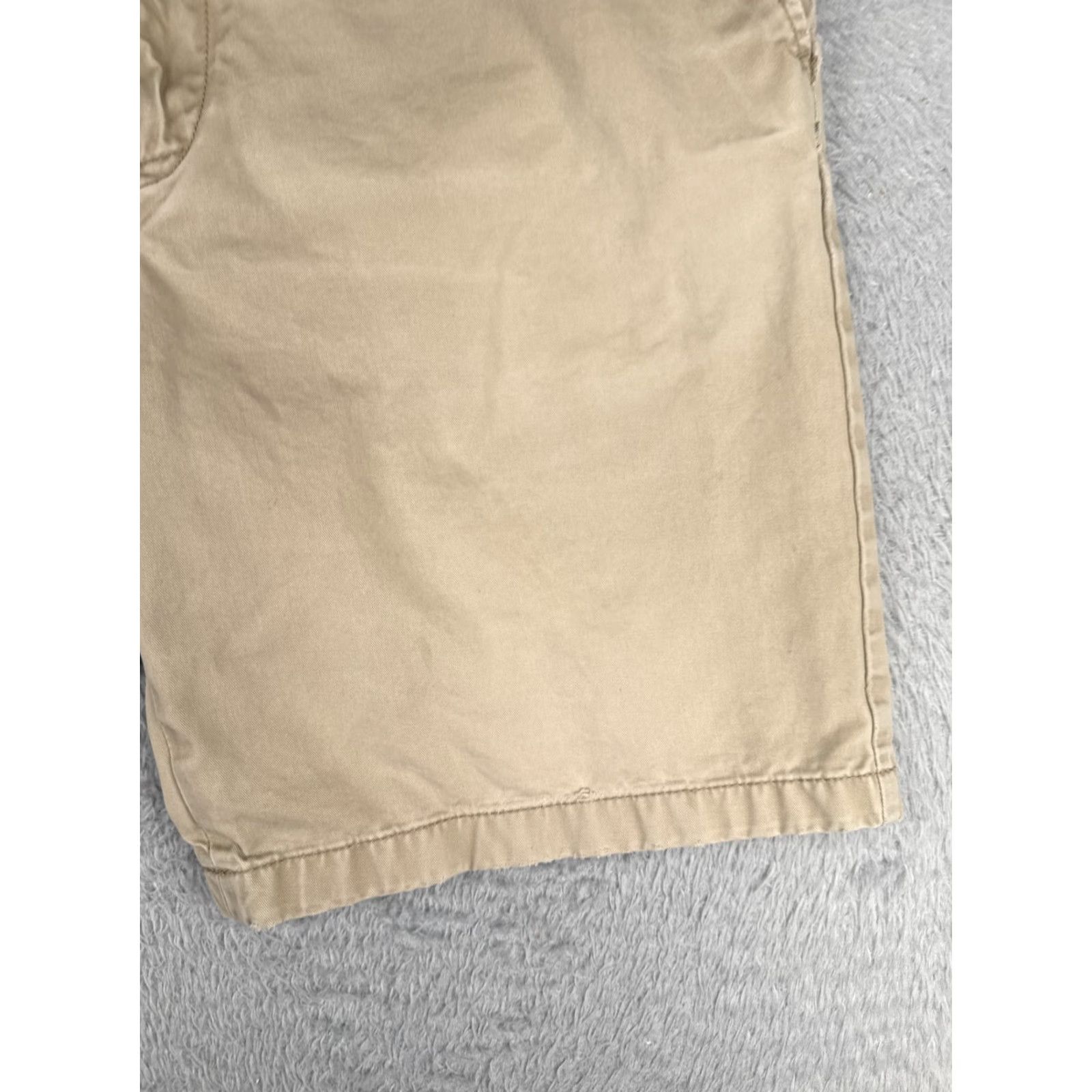Nautica Nautica Men's Shorts Chino Casual 36 Beige Cotton 100% Twill 9 in Inseam Classic Fit Regular Size 36 Mens Size US 36 / EU 52 - 2 Thumbnail