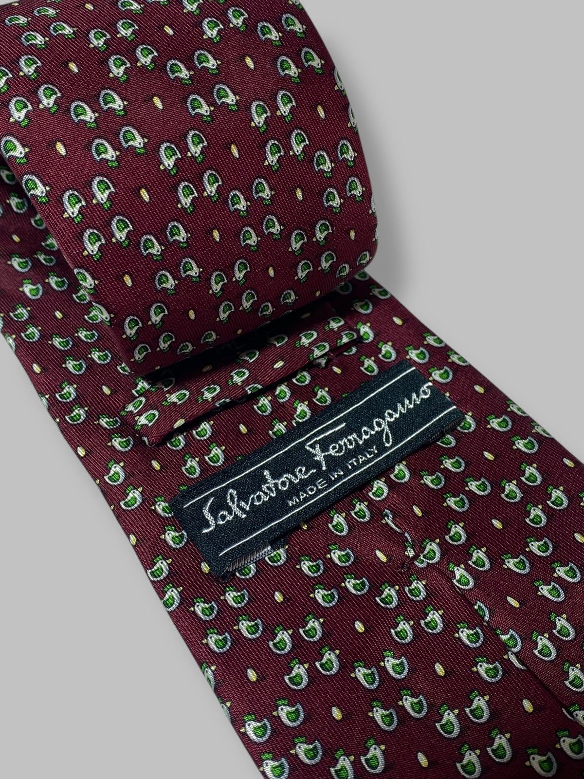 Salvatore Ferragamo Salvatore Ferragamo Vintage Silk Tie Monogram Size ONE SIZE - 10 Thumbnail