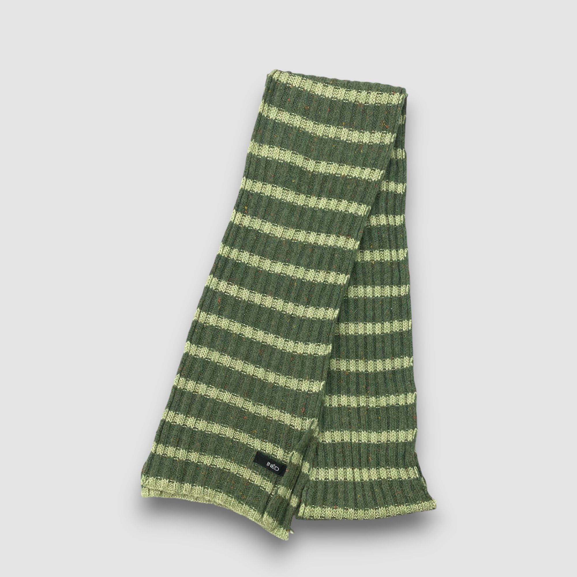 Yohji Yamamoto Vintage Ined Scarf Muffler Yohji Yamamoto Wool Knit Scarves Size ONE SIZE - 3 Thumbnail