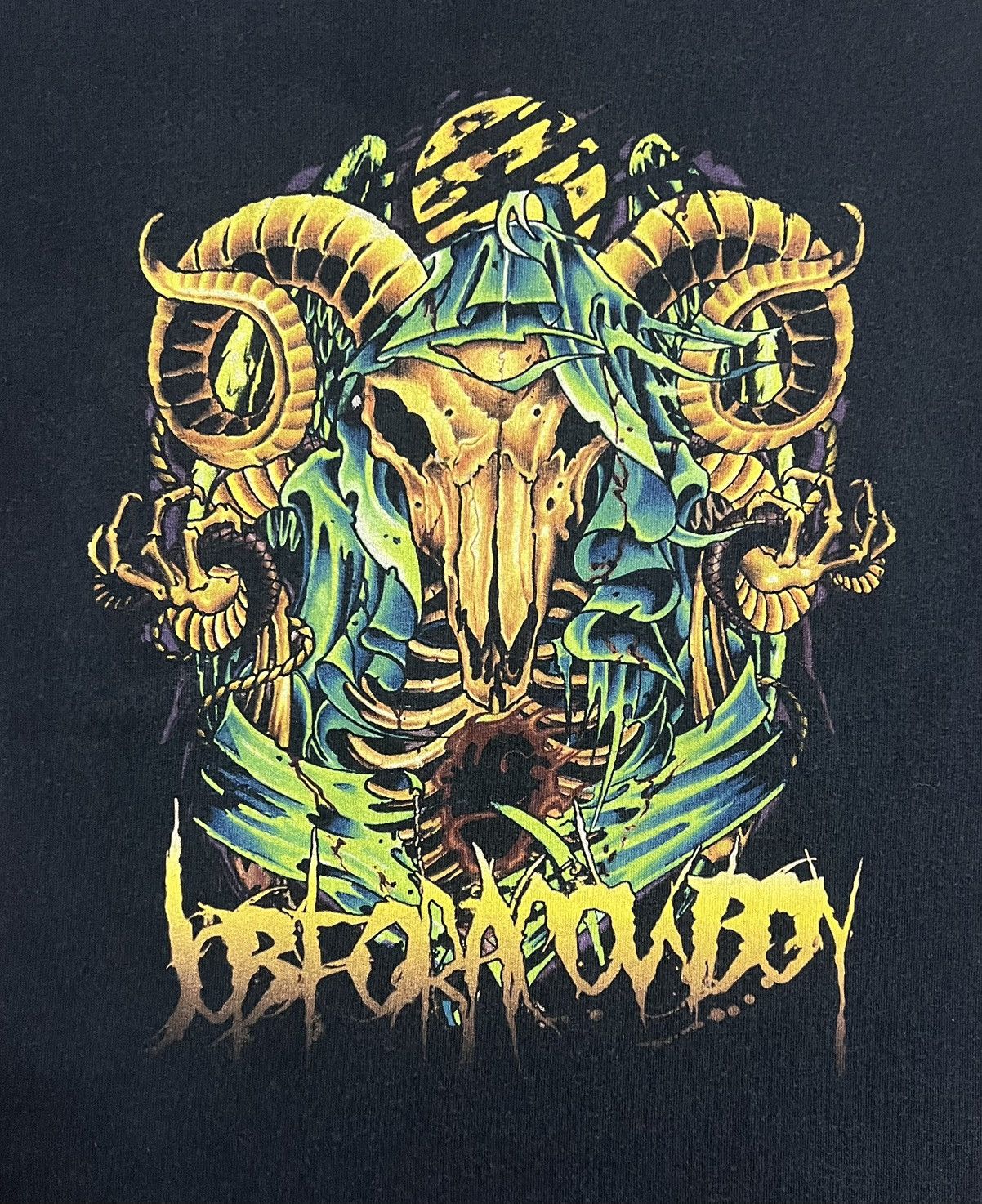 Band Tees Job For A Cowboy Skull Metal Graphic Tee Black S Size US S / EU 44-46 / 1 - 10 Thumbnail