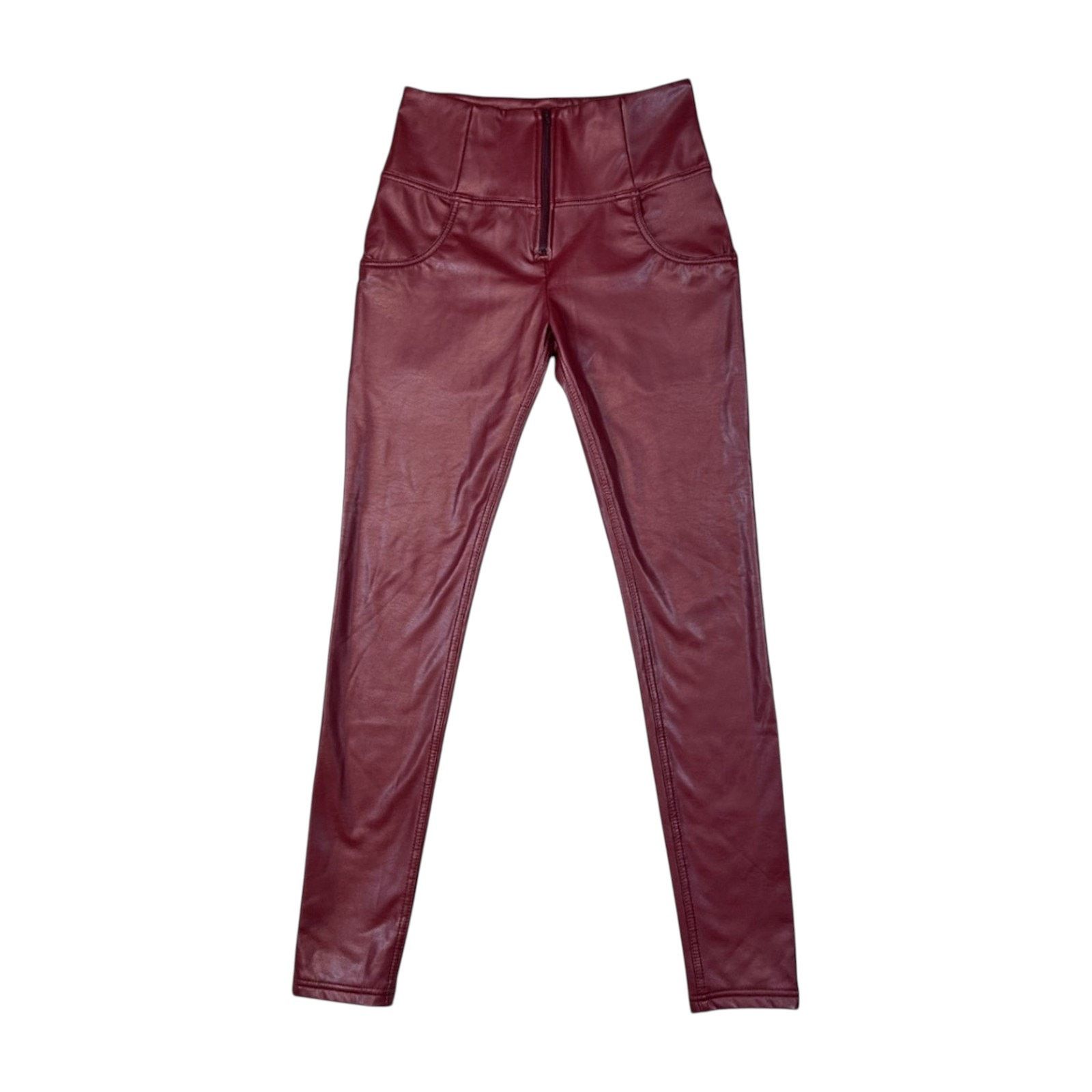 NBDN Nobrandedon Best Yoga Store Red Pants | Size 4 Size 27" / US 4 / IT 40 - 1 Thumbnail
