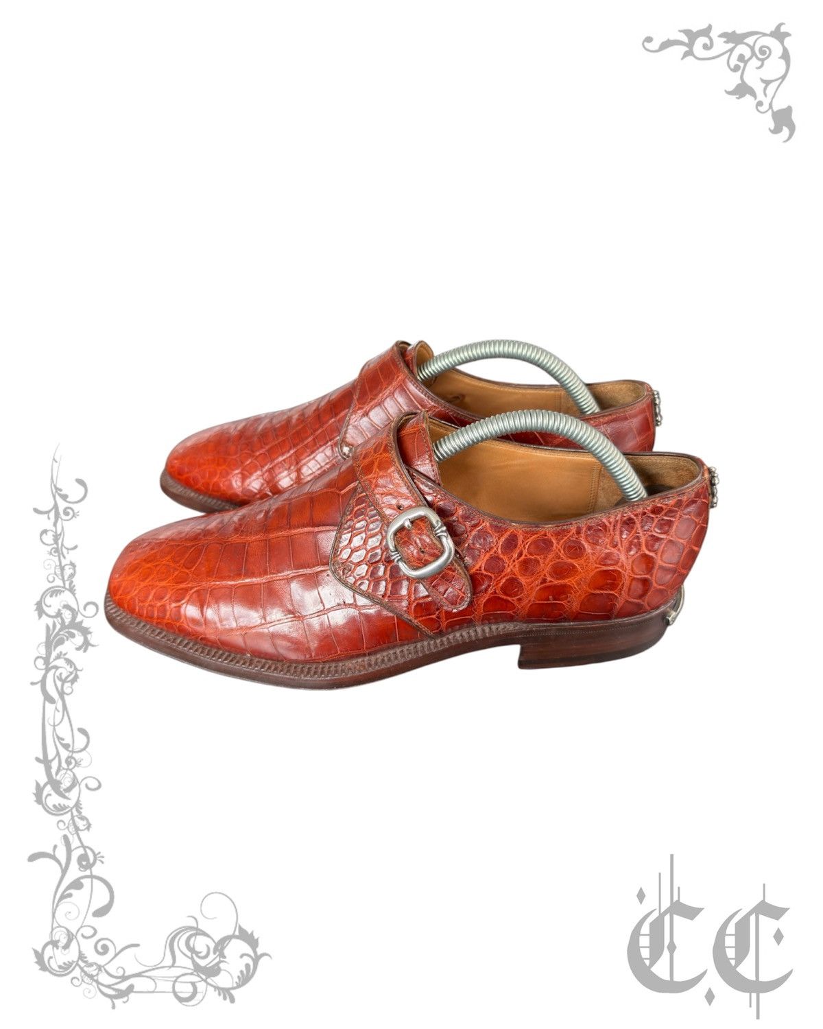 Chrome Hearts Chrome Hearts X John Lobb crocodile monk strap loafers Size US 9 / EU 42 - 2 Thumbnail