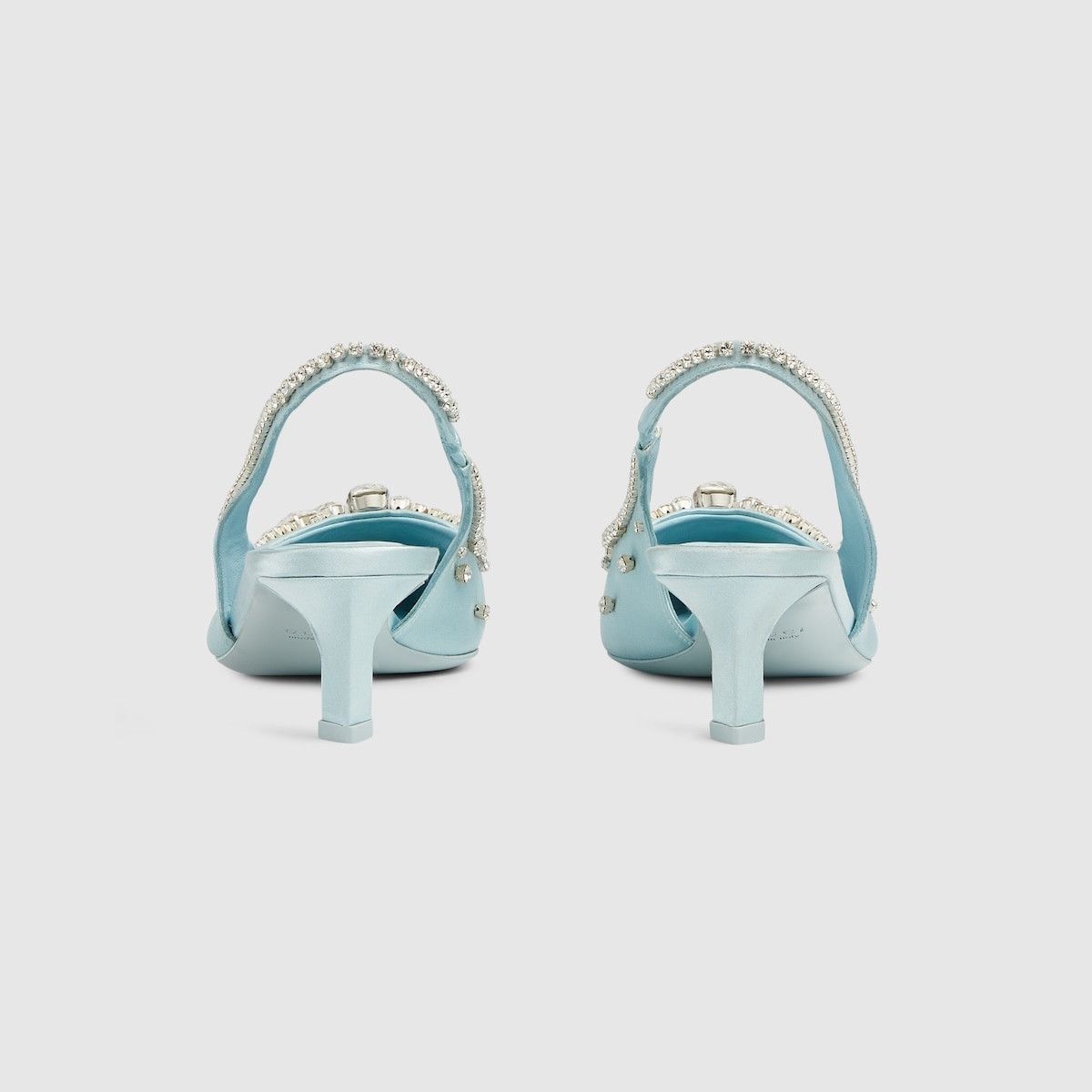 Gucci oc11z1025 Pumps With Crystals in Light Blue Size US 6.5 / IT 36.5 - 4 Thumbnail