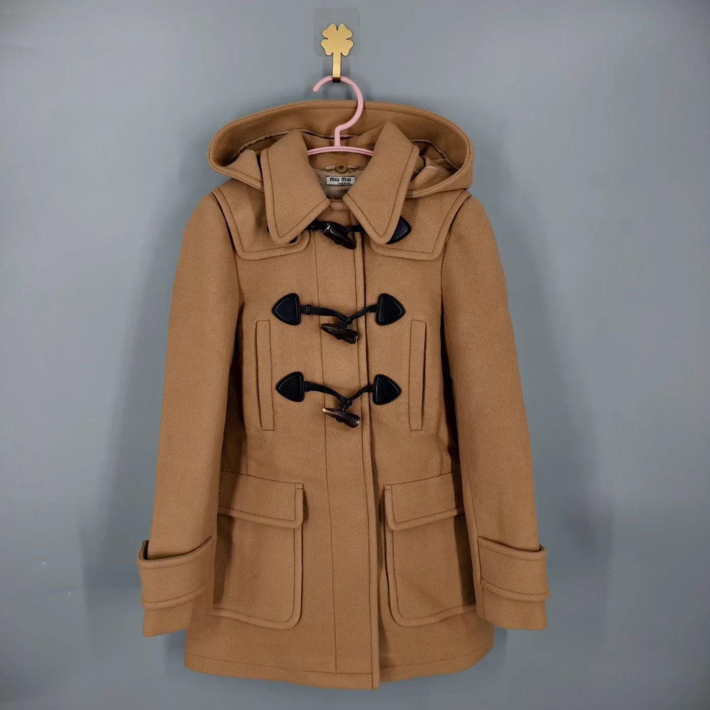 Miu Miu MIU MIU 100% Wool Duffle Coat Size 36 99% New Size XS / US 0-2 / IT 36-38 - 1 Thumbnail