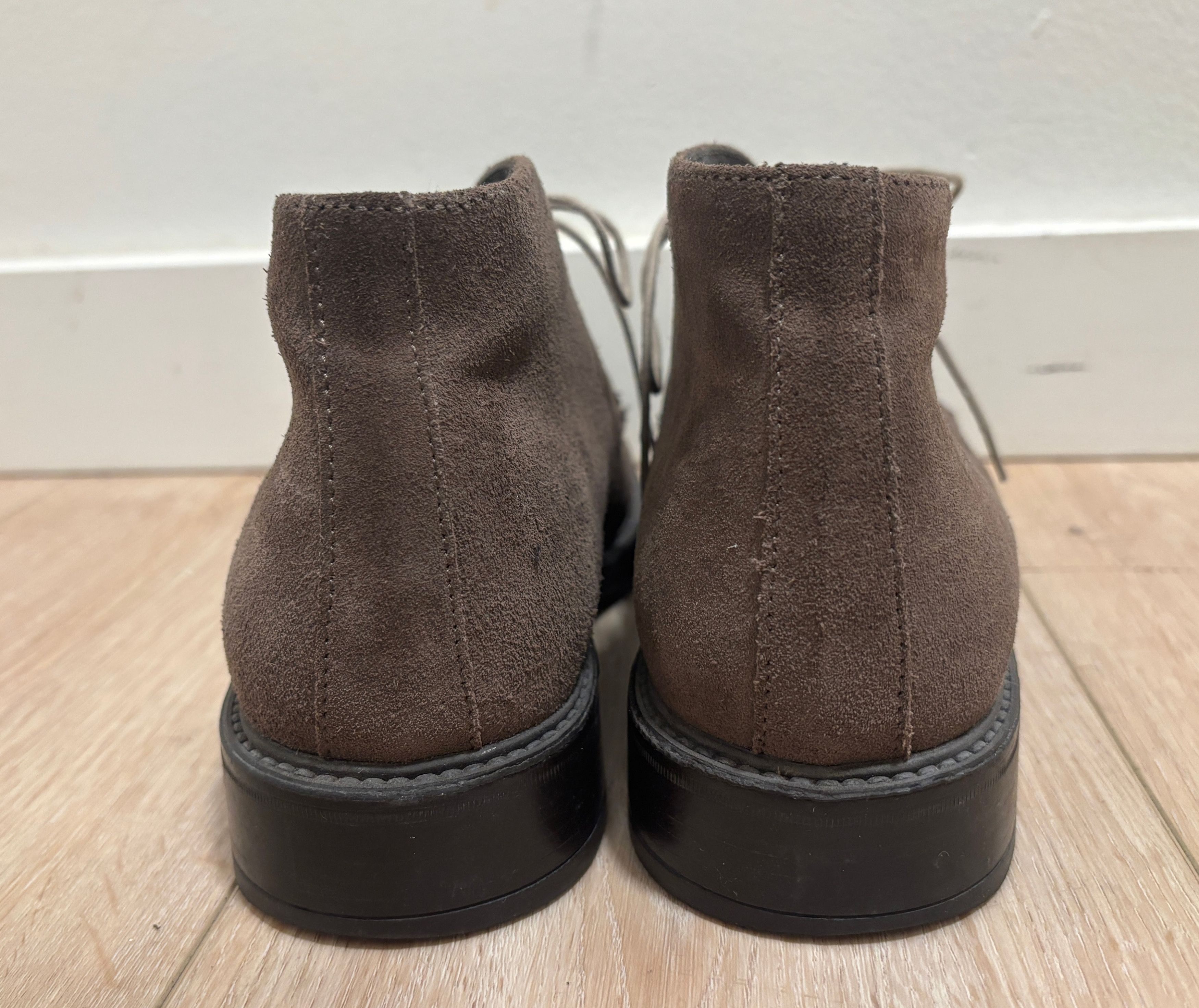 Boggi $280 Light Brown/ Taupe Suede Chukka Boots/ Shoes EU 40 US 7 Size US 8 / EU 41 - 4 Thumbnail