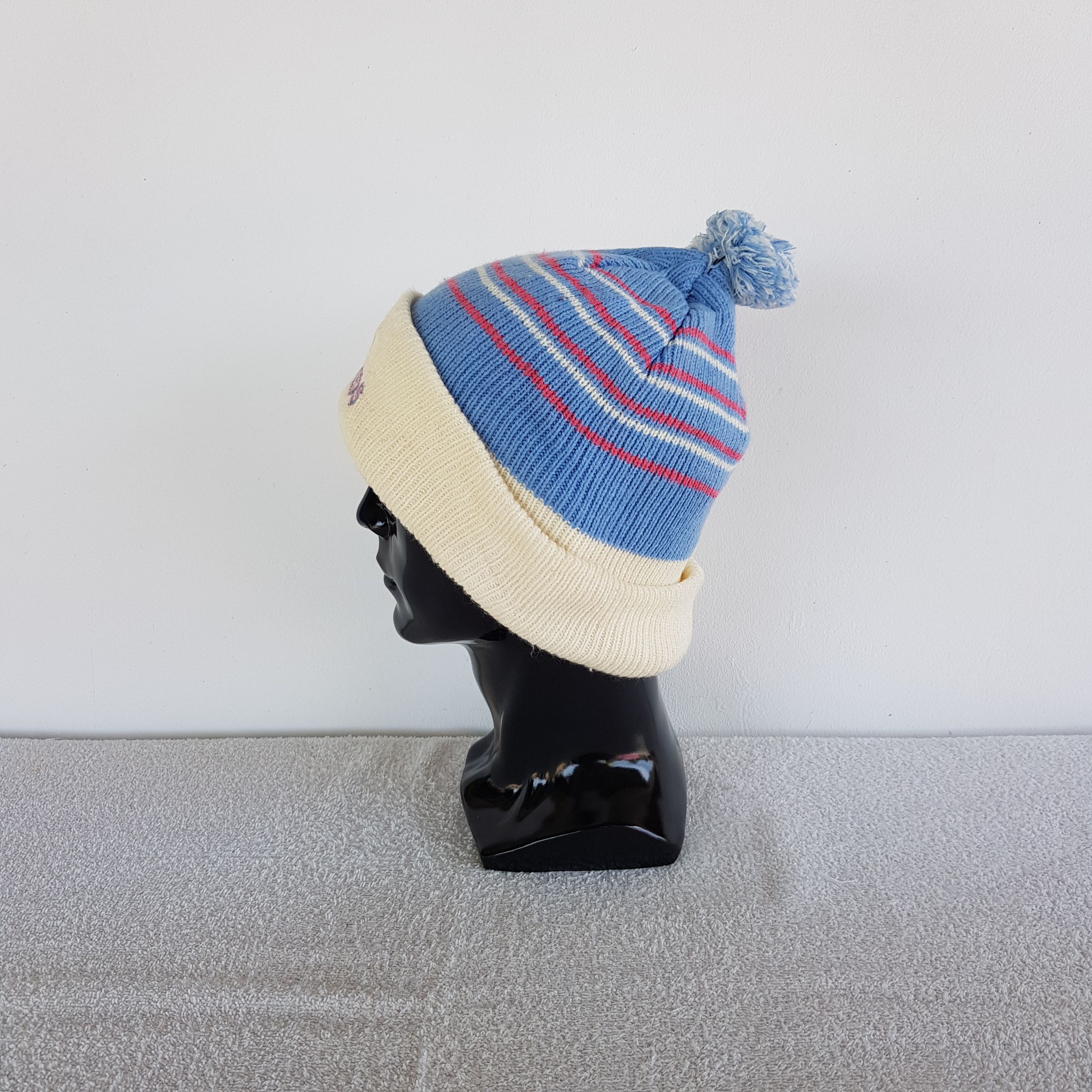Pro-Keds Vintage Pro Keds Beanie Y2K Japan Knit Snow Caps Hats Size ONE SIZE - 4 Thumbnail