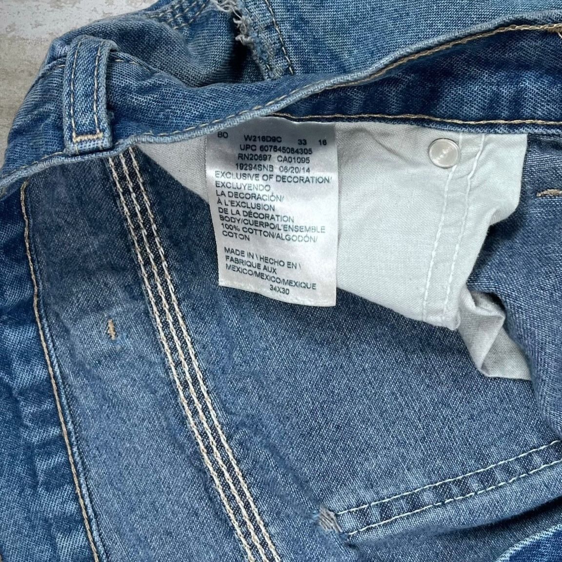 Dickies Vintage 90s Dickies Carpenter Jean 34x30 Relaxed Medium Wash Size US 34 / EU 50 - 4 Thumbnail
