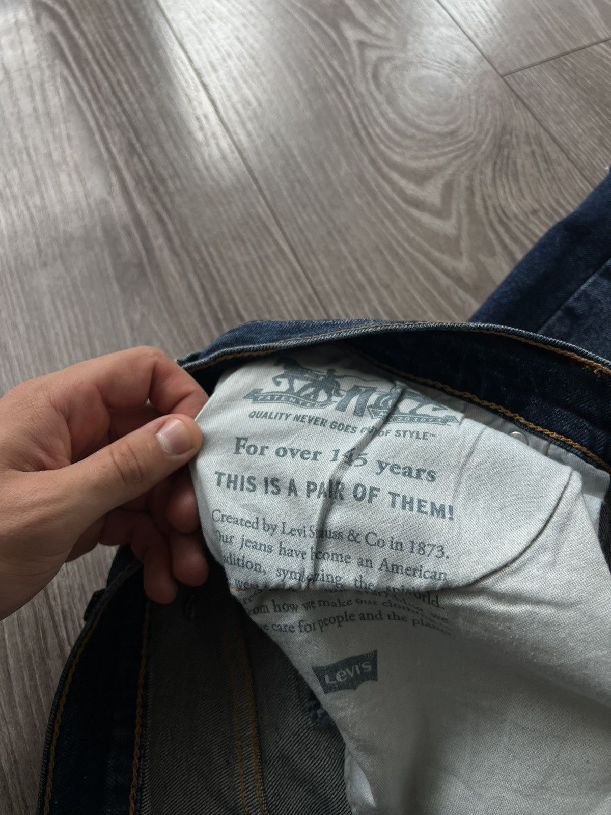 Levi's Levis Rare Blue Denim 511 Red R Tab Jeans Short Size US 38 / EU 54 - 13 Thumbnail