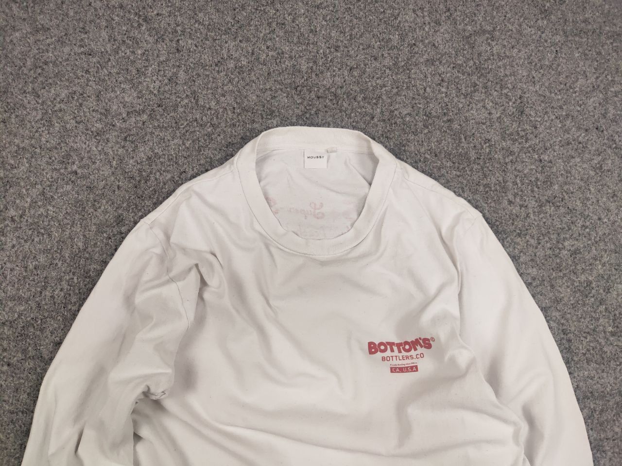 MOUSSY Moussy Bottom's Up Japan Design Light White Logo Long Sleeve Size US M / EU 48-50 / 2 - 8 Thumbnail