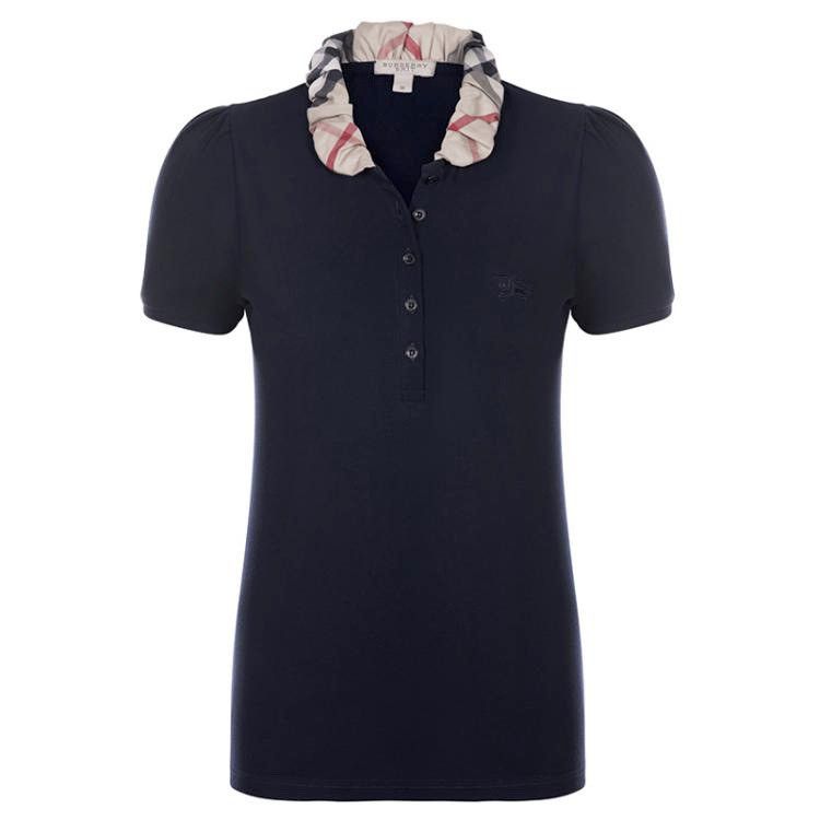 Burberry Burberry Brit Black Polo T-Shirt Womens Size S Size S / US 4 / IT 40 - 1 Thumbnail