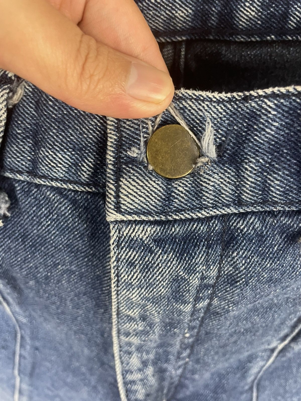 Japanese Brand Ox-River Blue Paneled Jeans Size US 32 / EU 48 - 3 Thumbnail
