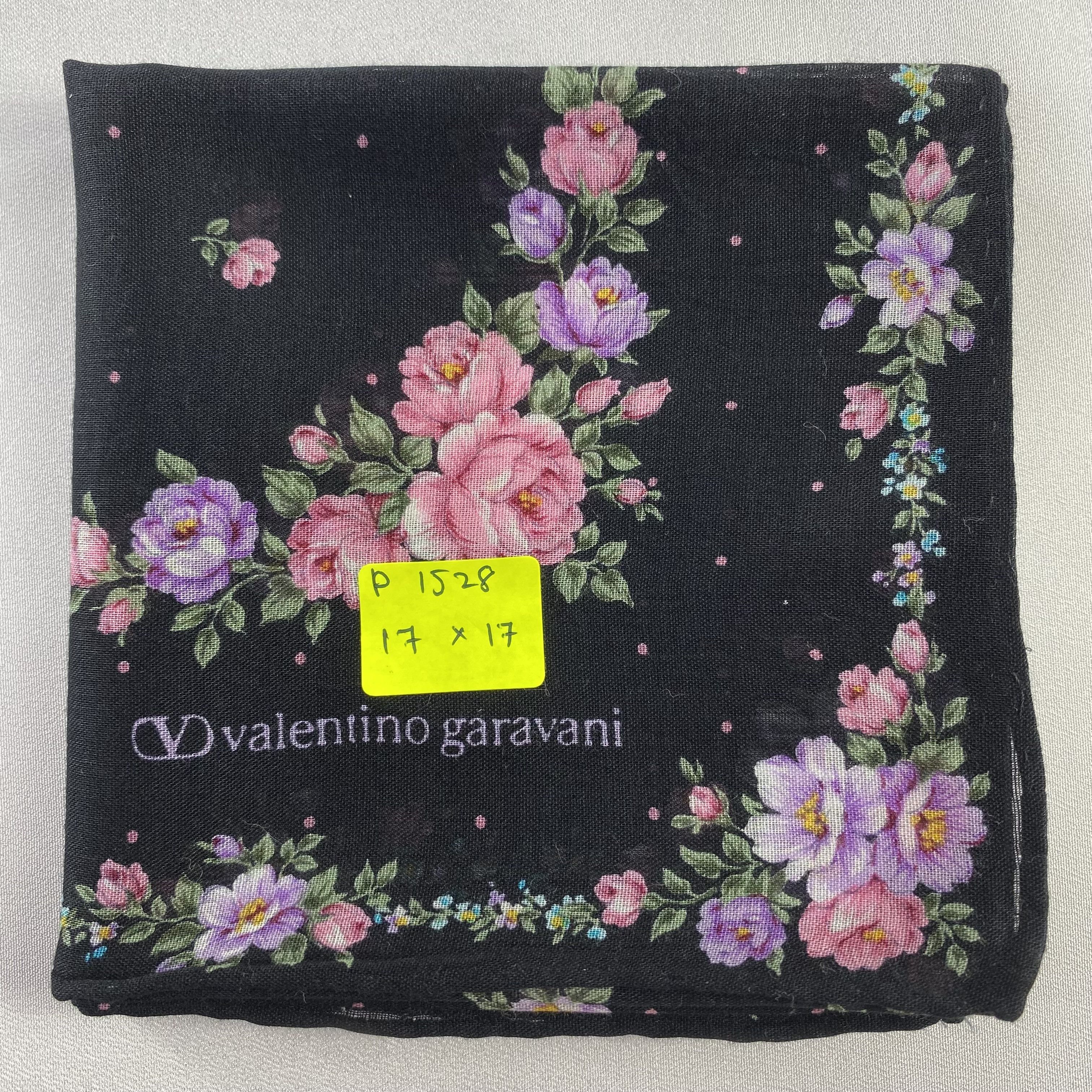Valentino × Vintage Valentino Garavani Handkerchief / Neckerchief-P1528 Size ONE SIZE - 5 Thumbnail