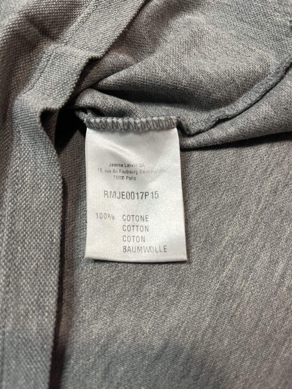 Lanvin Lanvin Gray Polo Shirt Size US S / EU 44-46 / 1 - 4 Thumbnail