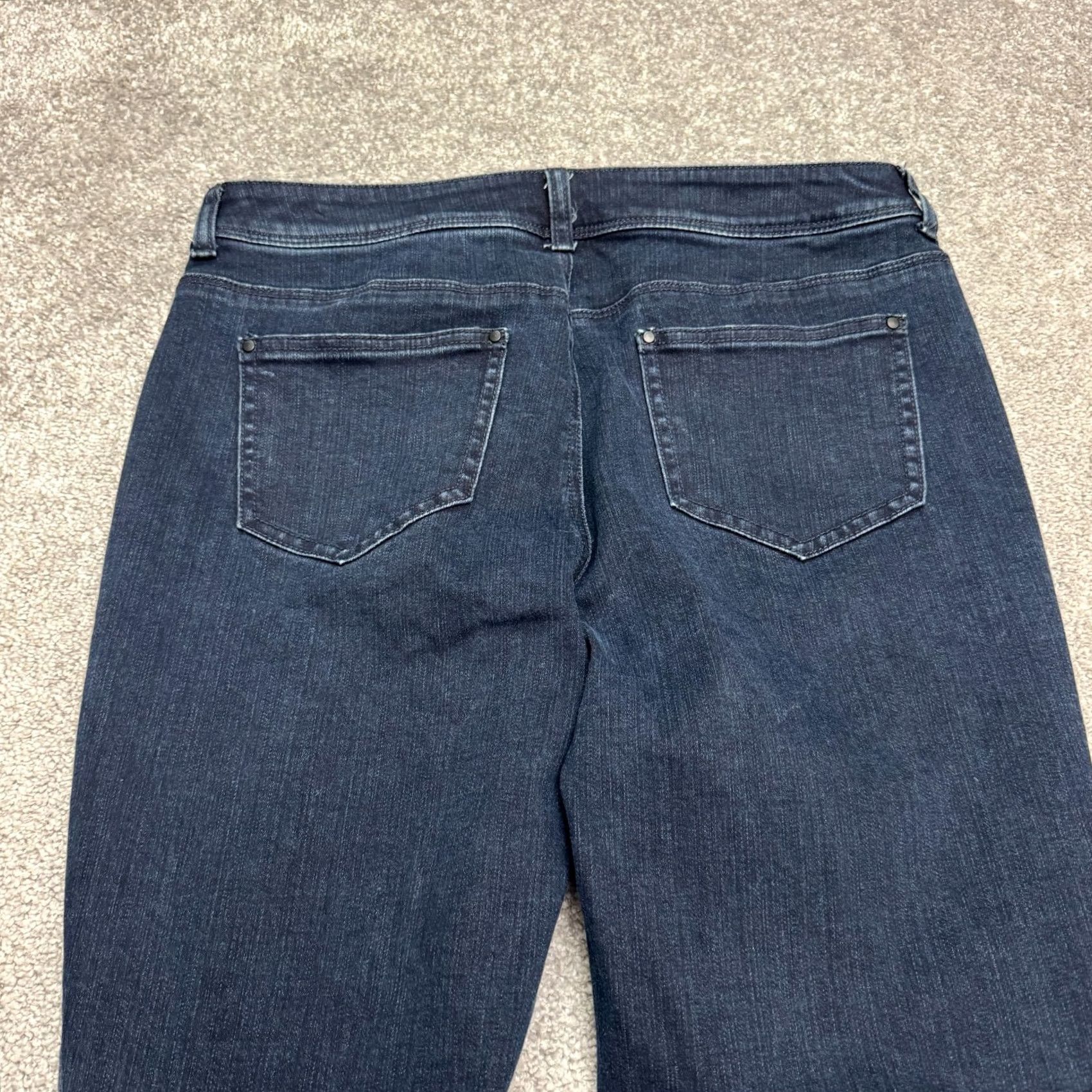 Vintage Chico's Platinum Leopard Slim Straight Denim Jeans Womens Blue 34x29 5-Pocket Stretch City Grunge Streetwear Vintage No Size 25" / US 0 / IT 36 - 5 Thumbnail