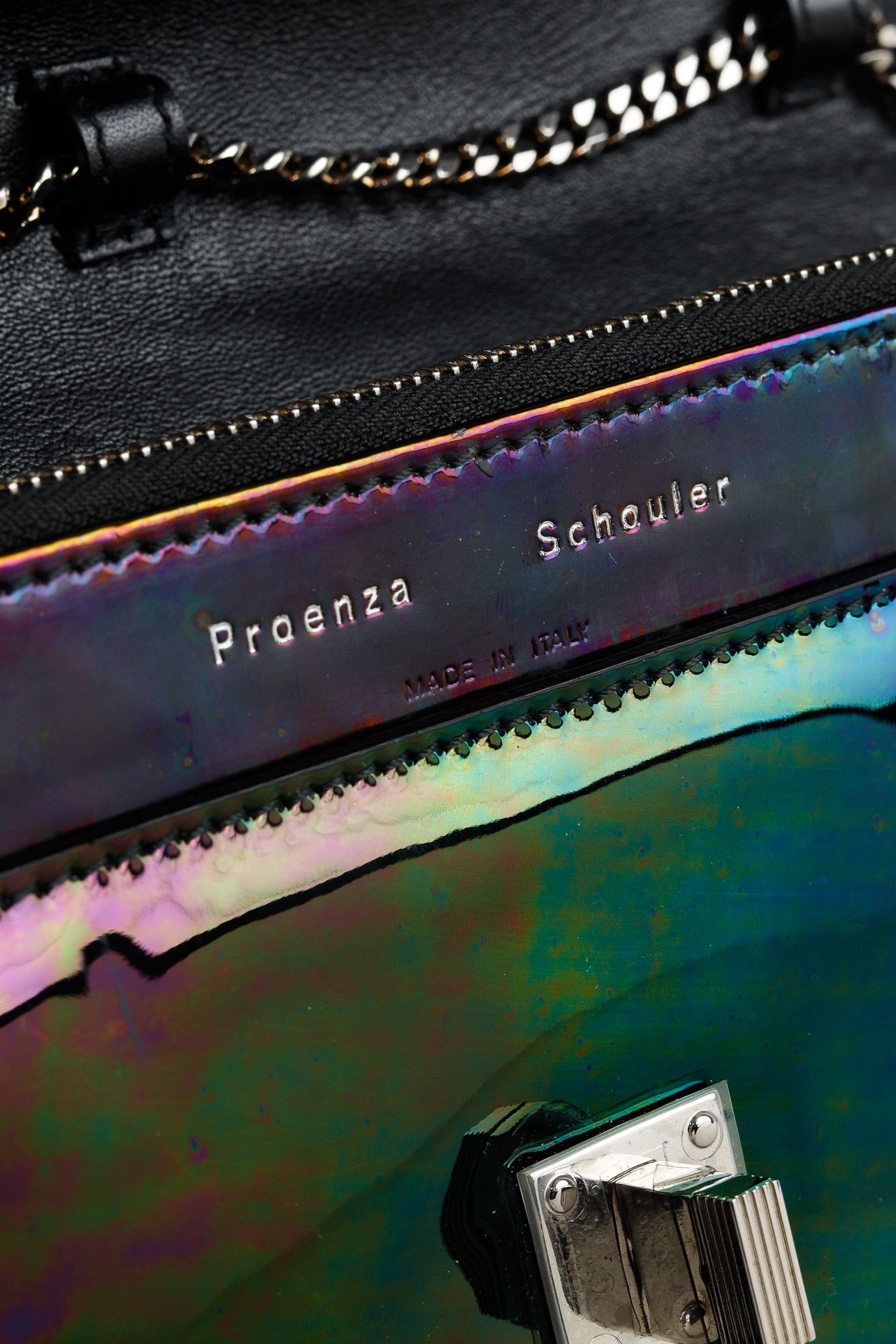 Proenza Schouler Proenza Schouler PS11 Oil Slick Leather Chain Wallet Size ONE SIZE - 9 Thumbnail