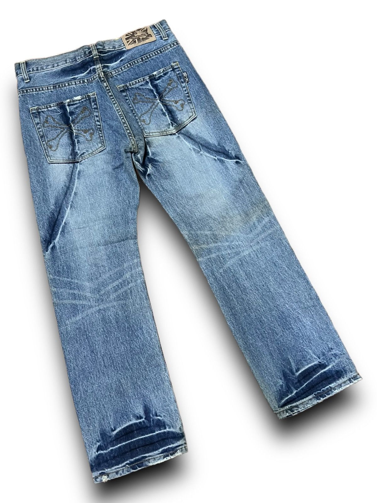 Designer × Japanese Brand SUPER LOVERS ROCK DISTRESSED JEANS JAPANESE BRAND DENIM Size US 32 / EU 48 - 19 Thumbnail