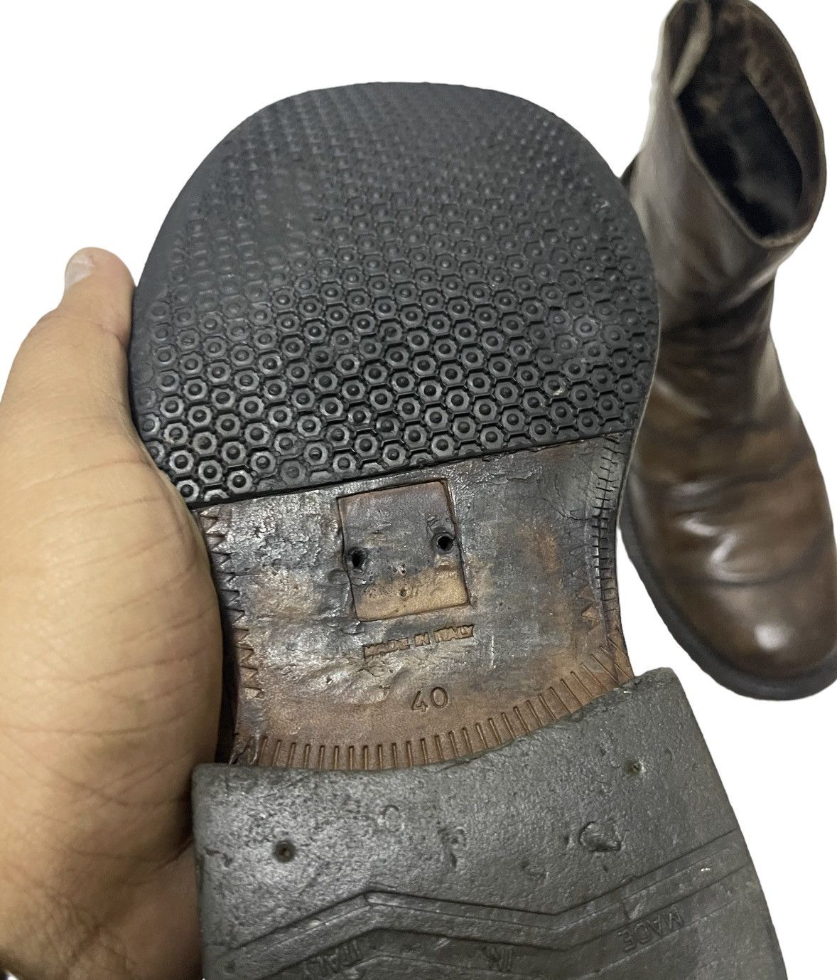 Belstaff × Leather Belstaff Motorcycle Boots 9us 8uk Made in Italy Biker Size US 9 / EU 42 - 12 Thumbnail