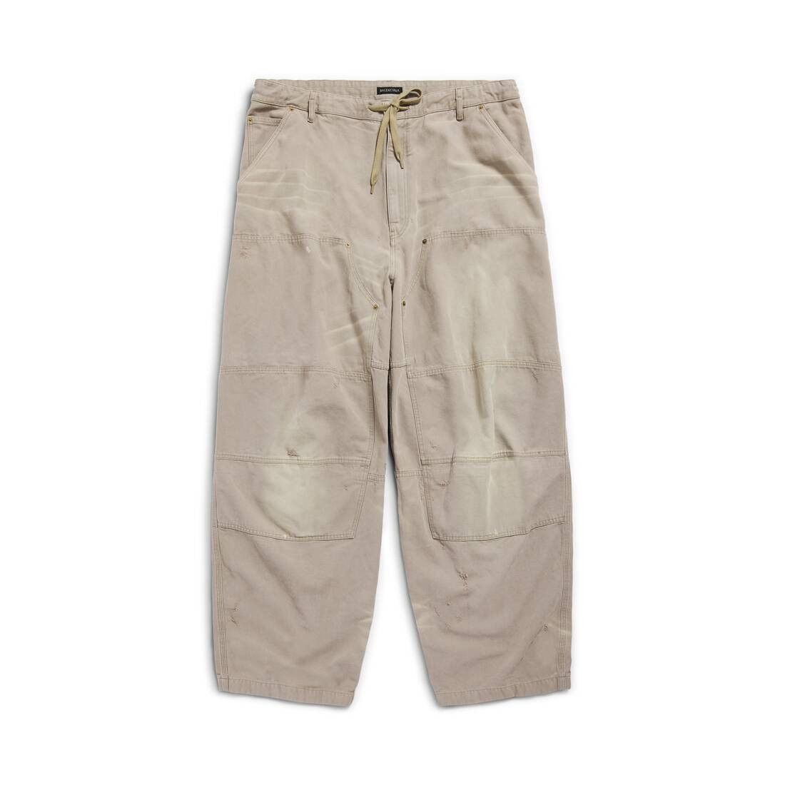 Balenciaga o1in1g0625 Double Knee Trouser in Beige Size US 32 / EU 48 - 1 Thumbnail