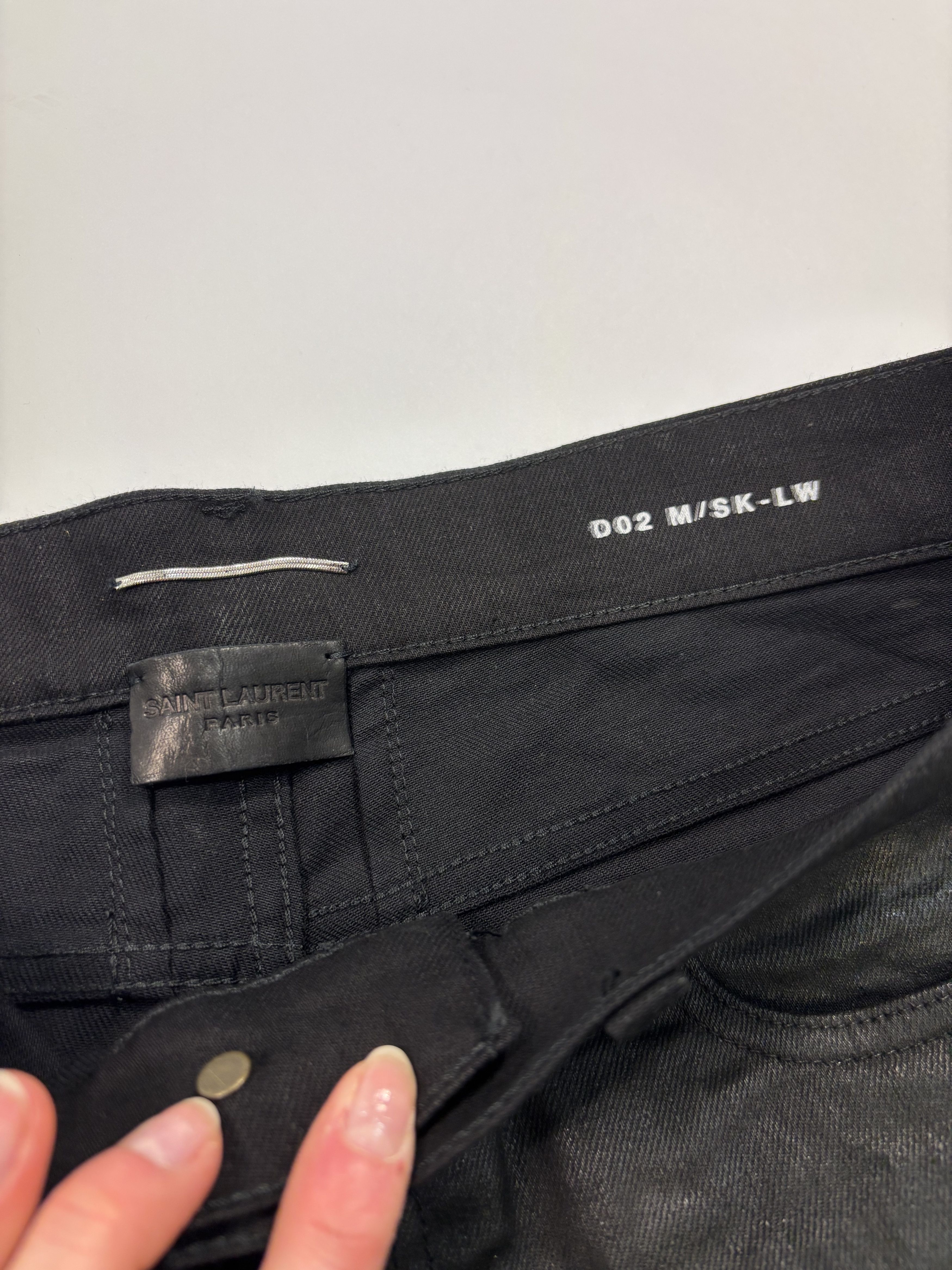 Saint Laurent Paris Saint Laurent Leather Look Pants Size US 32 / EU 48 - 2 Thumbnail