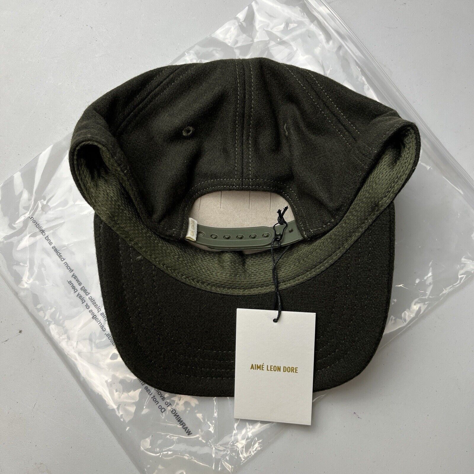 Aime Leon Dore Aime Leon Dore Unisphere Wool Hat Snapback Dark Olive Size ONE SIZE - 2 Thumbnail