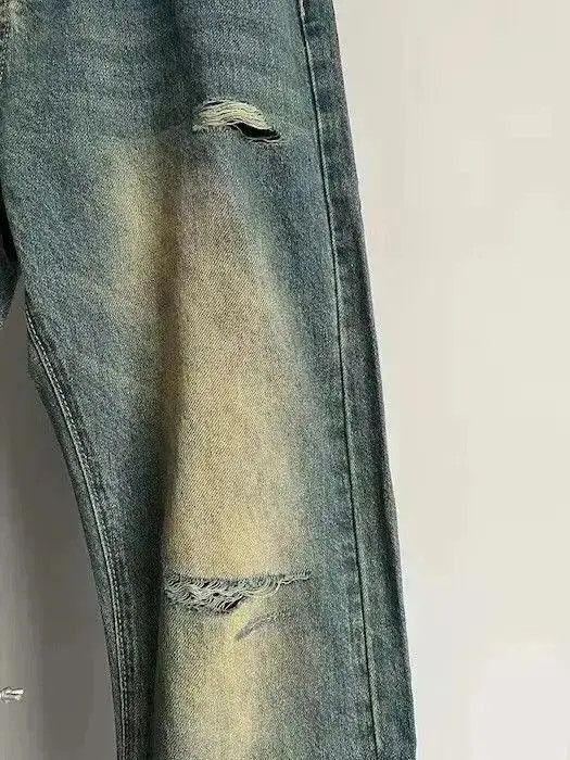 Japanese Brand Blue Gradient Wash Bootcut Flared Jeans Size US 30 / EU 46 - 6 Thumbnail