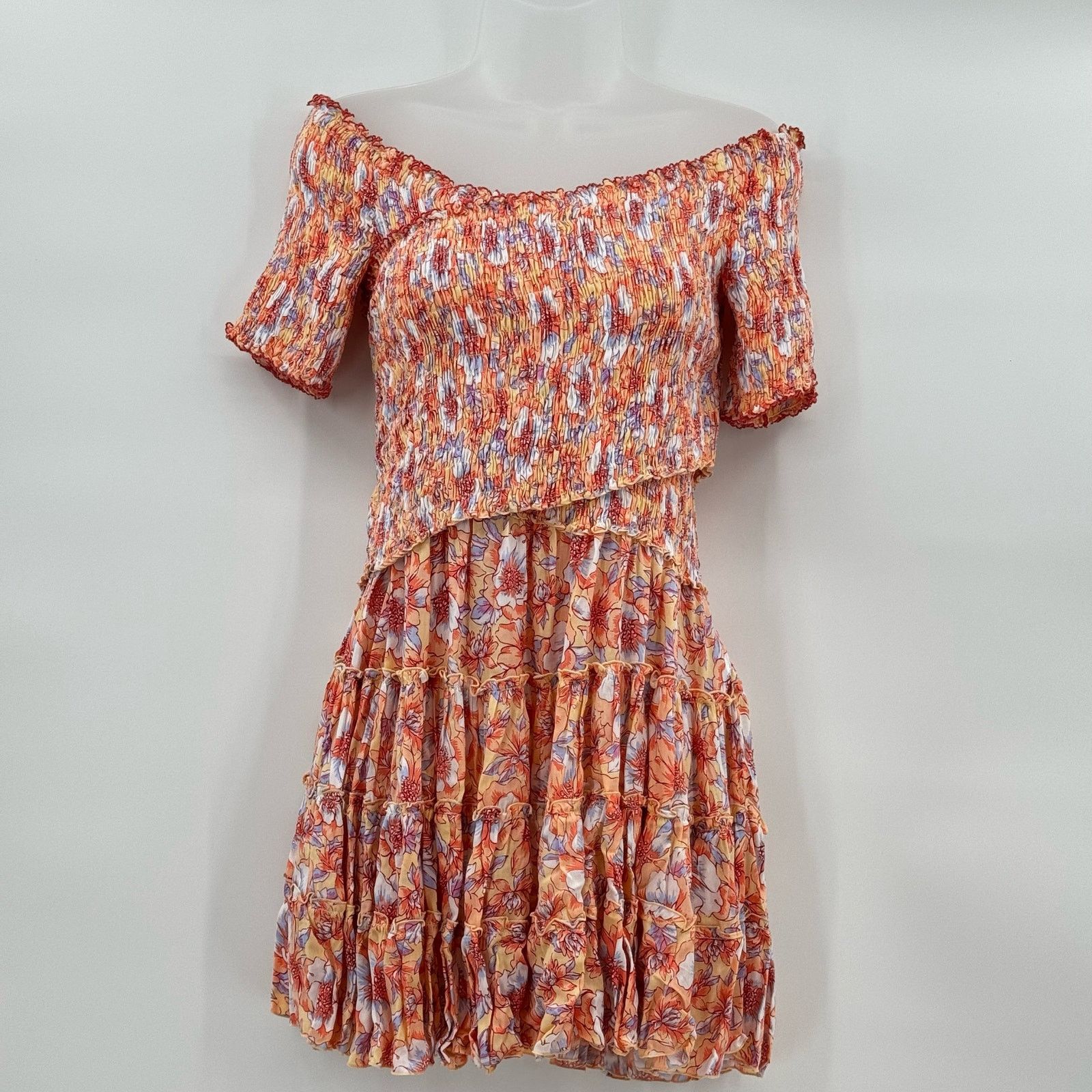 Poupette St Barth Soledad Floral Mini Dress Medium NWT
