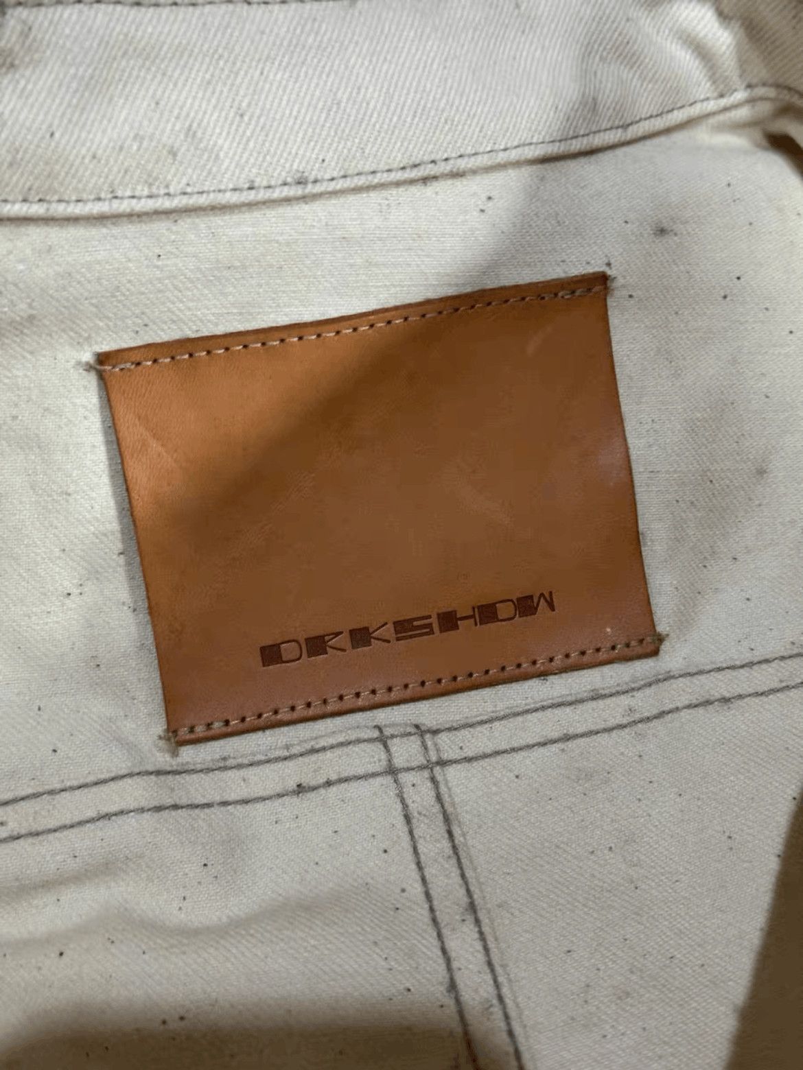 Rick Owens Sz 42 Rick Owens Drkshdw Off White Denim Shirt Jacket Size US L / EU 52-54 / 3 - 5 Thumbnail