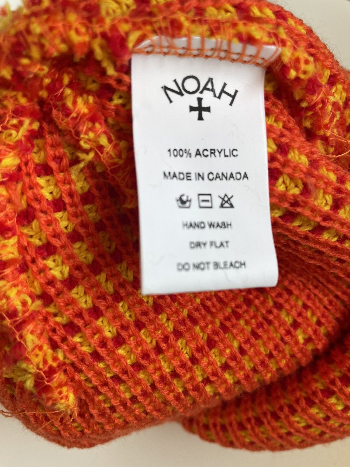 Noah NOAH FW23 Tri-Color Beanie YELLOW Size ONE SIZE - 4 Thumbnail