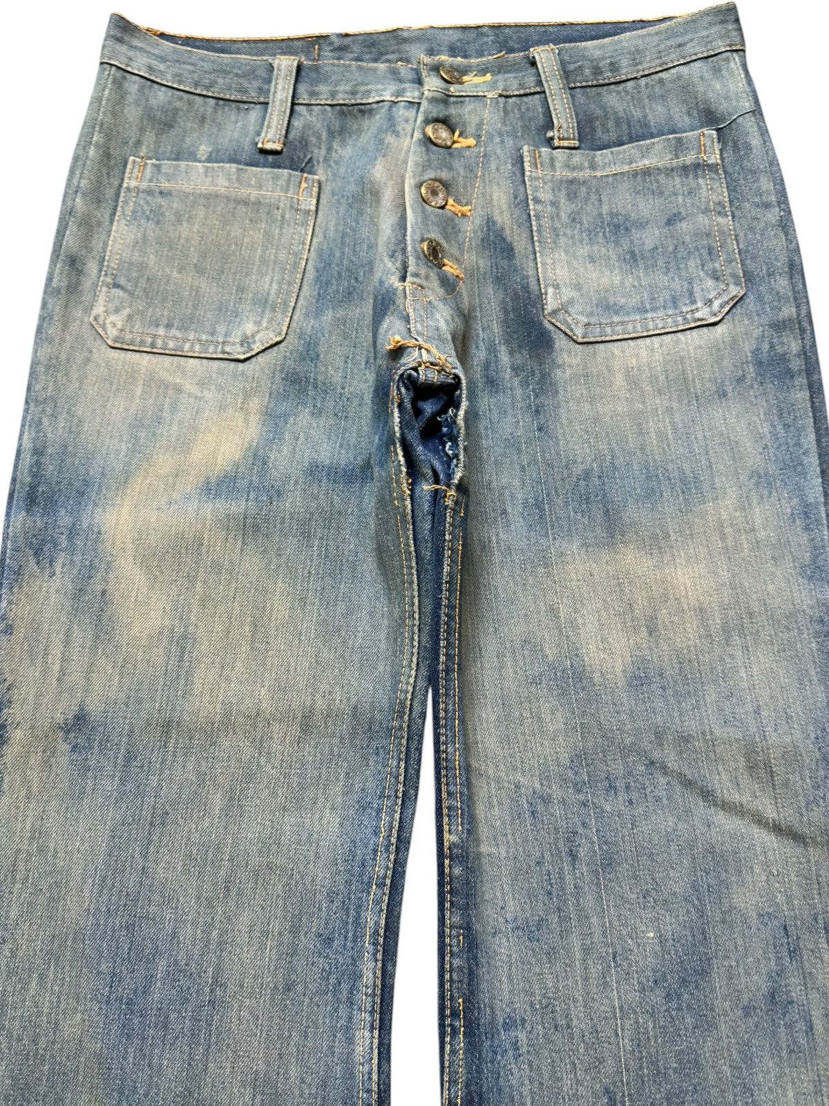 Hysteric Glamour Vintage Dan Sunny Flare Bell Bottom Mudwash Denim Size US 30 / EU 46 - 2 Thumbnail