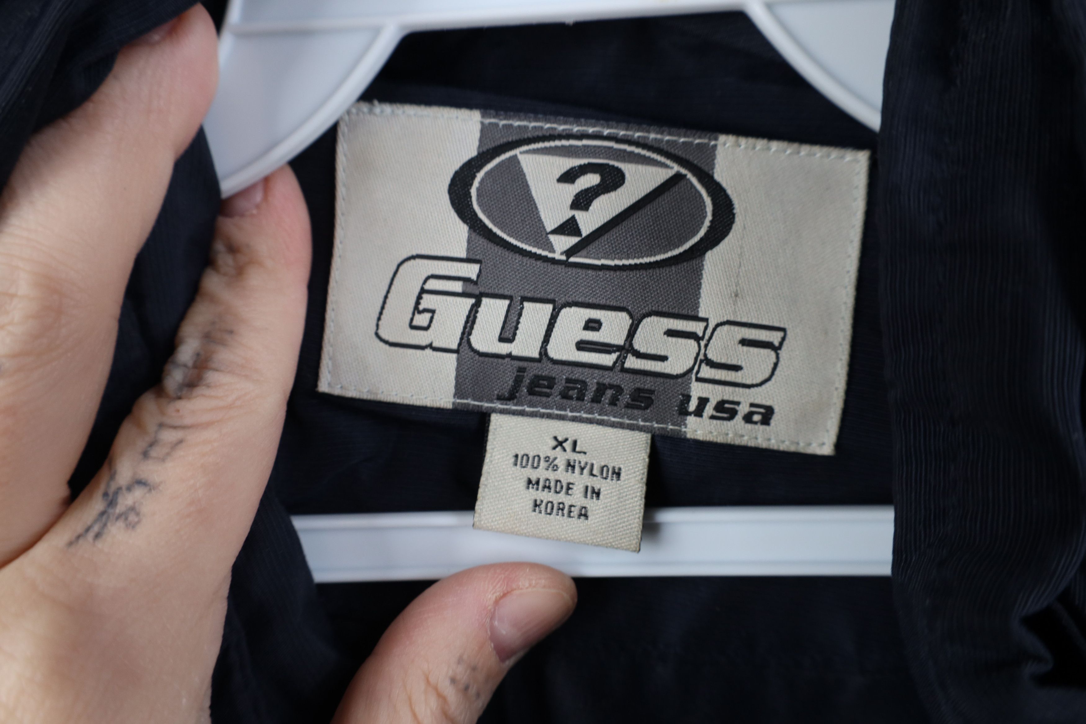 Guess Vintage 90s Guess Hooded Anorak Windbreaker Jacket Size US XL / EU 56 / 4 - 11 Thumbnail