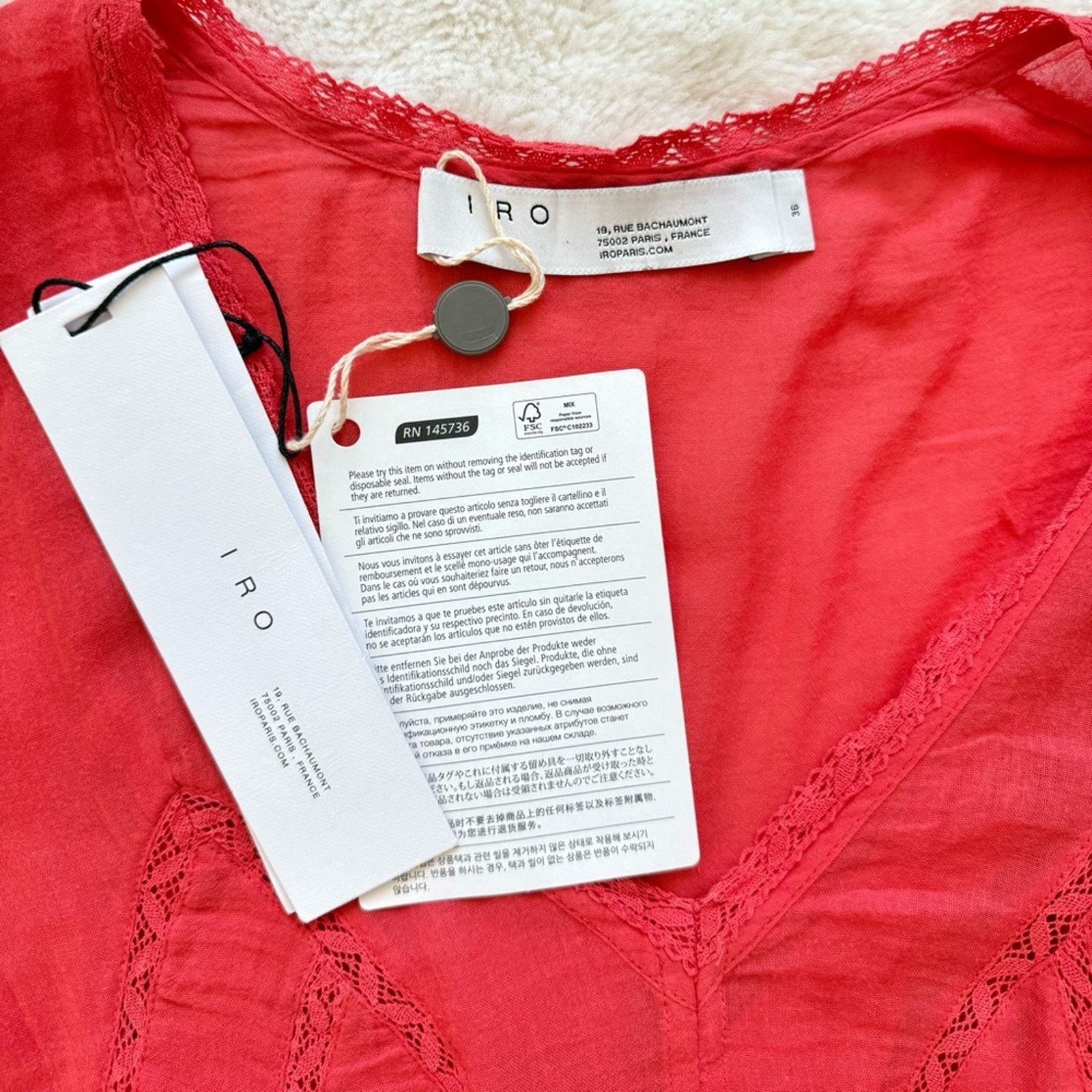 Iro NWT! IRO Long Dress, Size 36/S, MSRP.$536 Size S / US 4 / IT 40 - 12 Thumbnail