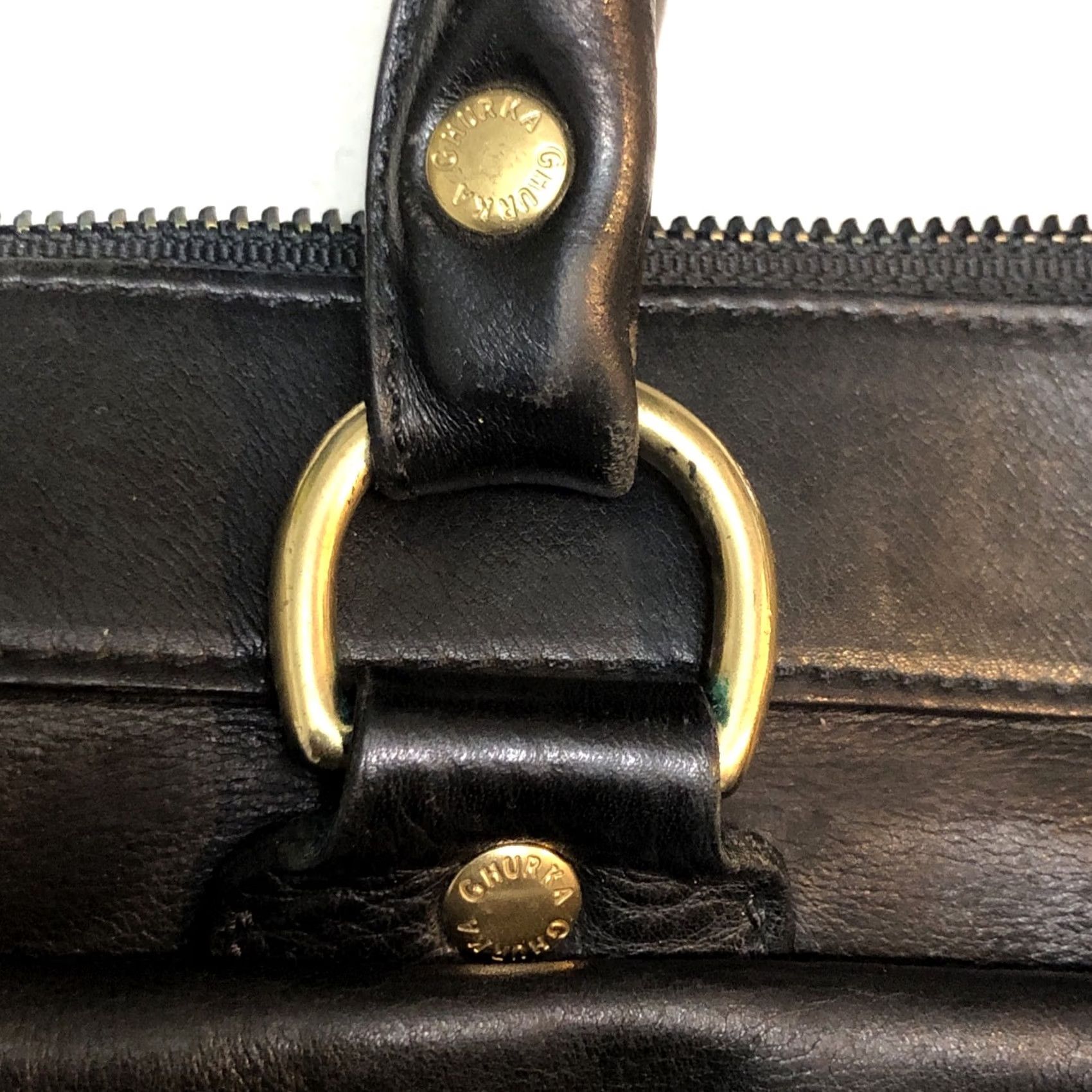 Vintage Rare 1995 Ghurka Marley Hodgson Messenger Briefcase - Black Leather Size ONE SIZE - 6 Thumbnail