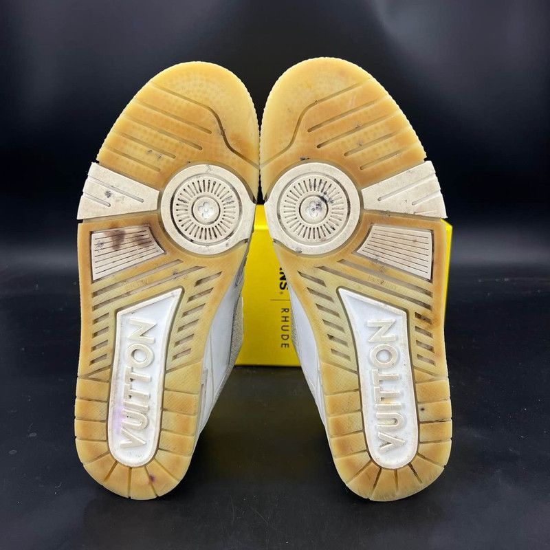 Louis Vuitton Louis Vuitton Trainer White Low Top Fashion Sneakers - Size US 8 / EU 41 - 4 Thumbnail