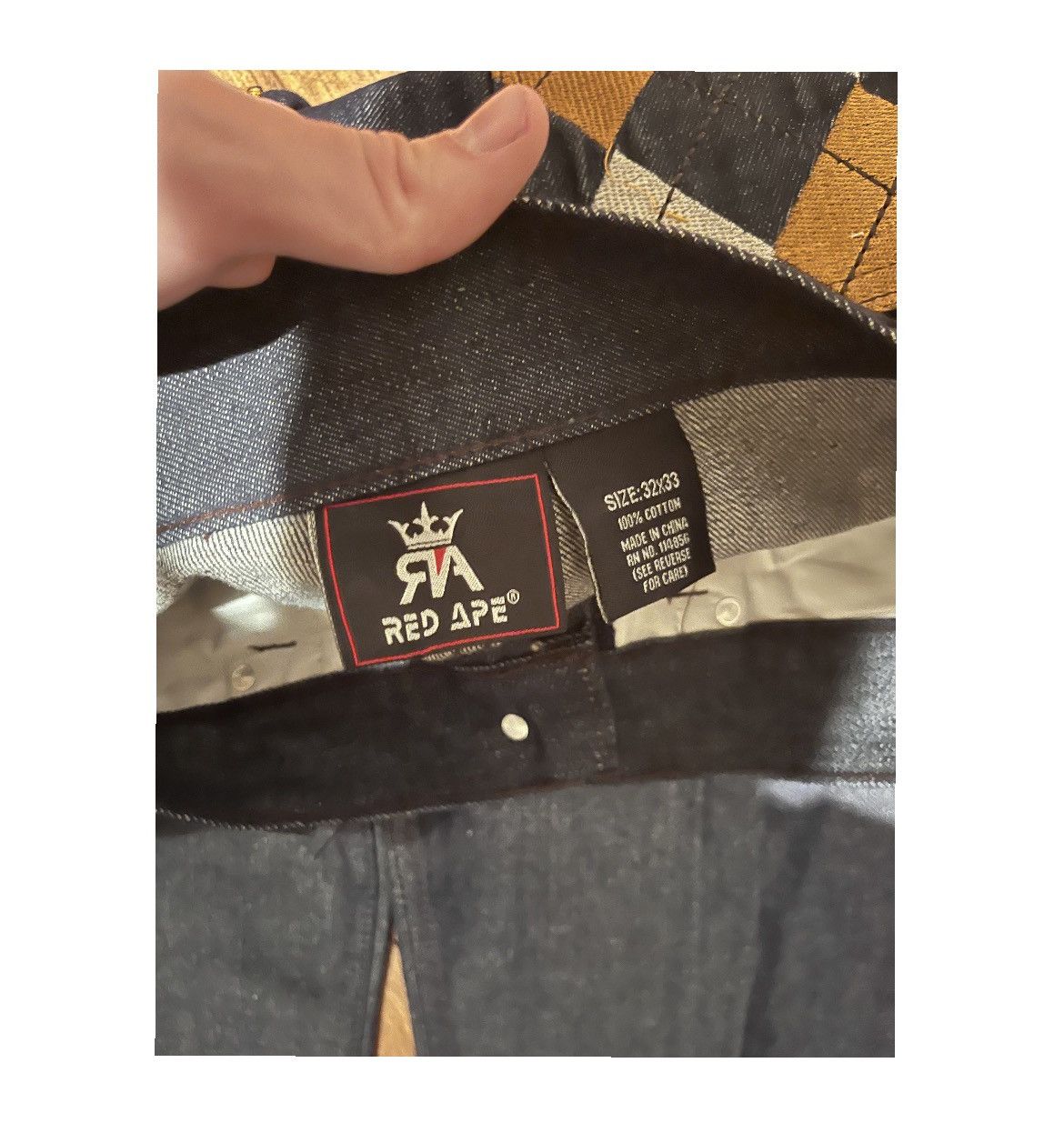 Vintage Y2k red ape jeans Size US 32 / EU 48 - 3 Thumbnail