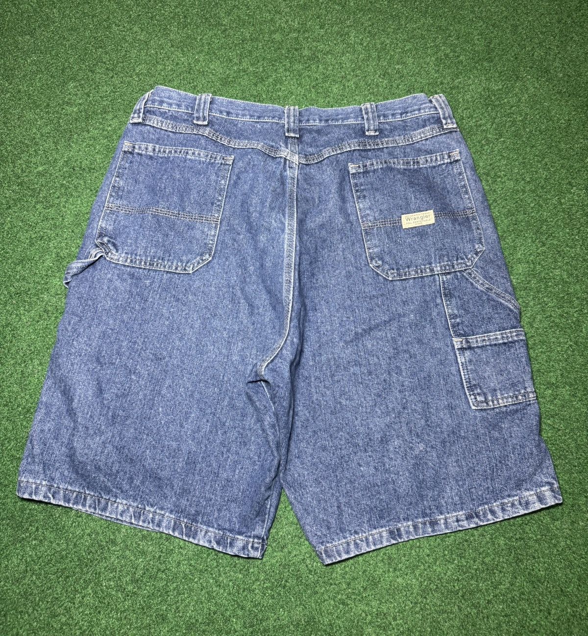Wrangler Y2K Wrangler Carpenter Jorts Relaxed Skater Denim Shorts Size US 38 / EU 54 - 1 Thumbnail
