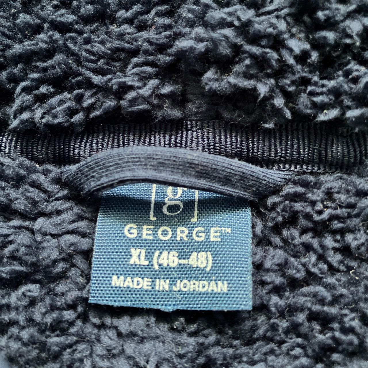 George × Vintage Navy Blue Zip Up Hoodie Size US XL / EU 56 / 4 - 2 Thumbnail