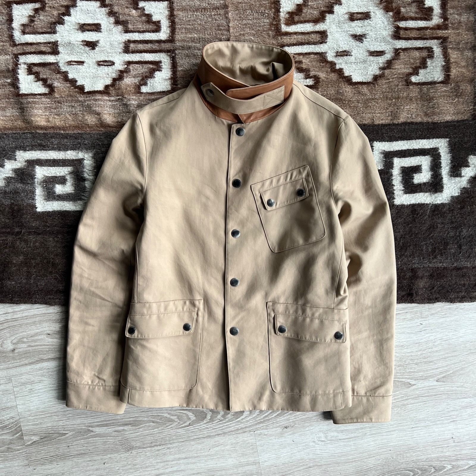 Lauren Ralph Lauren Lauren Ralph Lauren Tan Cotton Canvas Jacket 9582AC Size M / US 6-8 / IT 42-44 - 3 Thumbnail